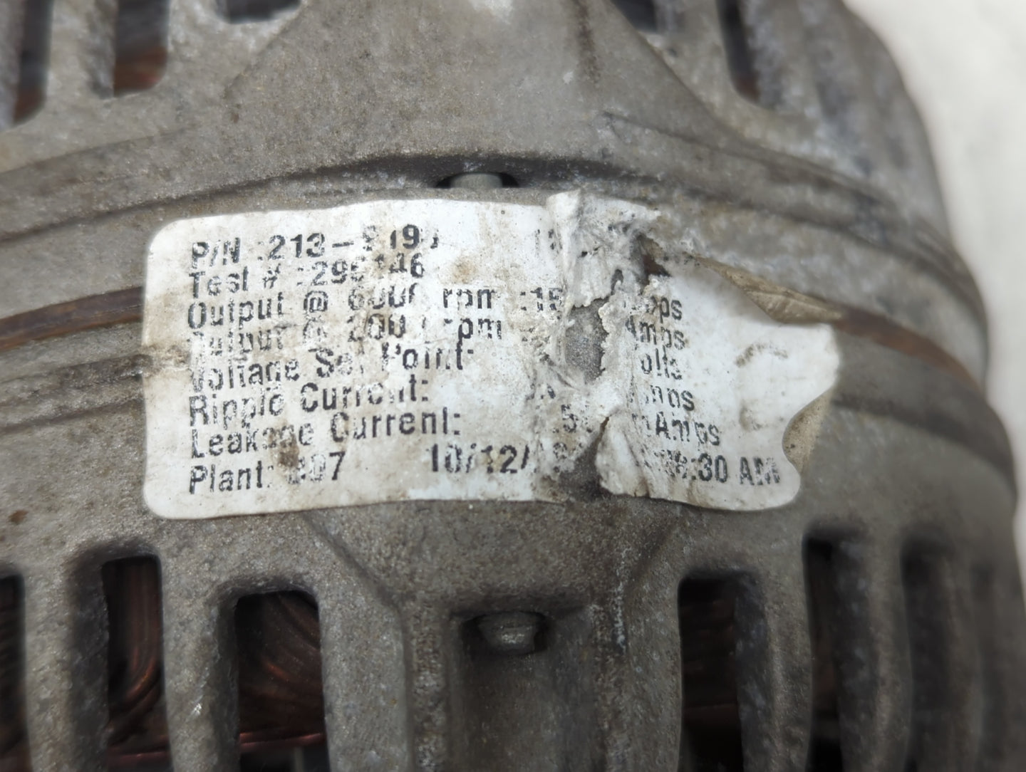 2002-2005 Chevrolet Silverado Alternator Replacement Generator Charging Assembly Engine OEM P/N:213-9193 Fits OEM Used Auto 