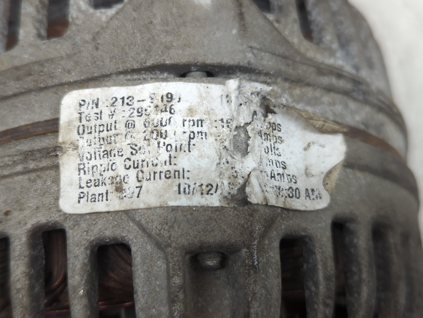 2002-2005 Chevrolet Silverado Alternator Replacement Generator Charging Assembly Engine OEM P/N:213-9193 Fits OEM Used Auto 