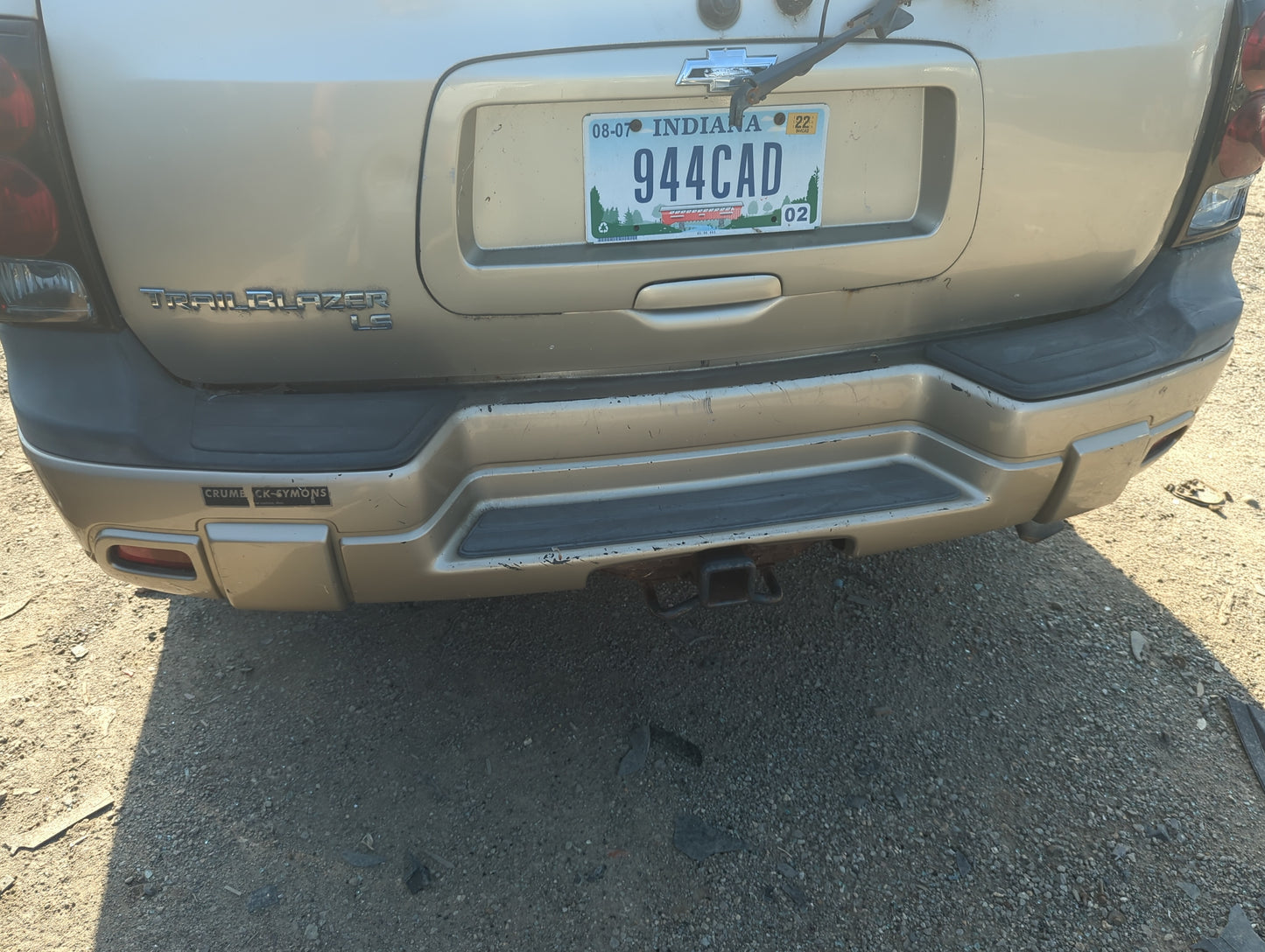 2002-2009 Chevrolet Trailblazer Rear Bumper Assembly Oem - Oemusedautoparts1.com