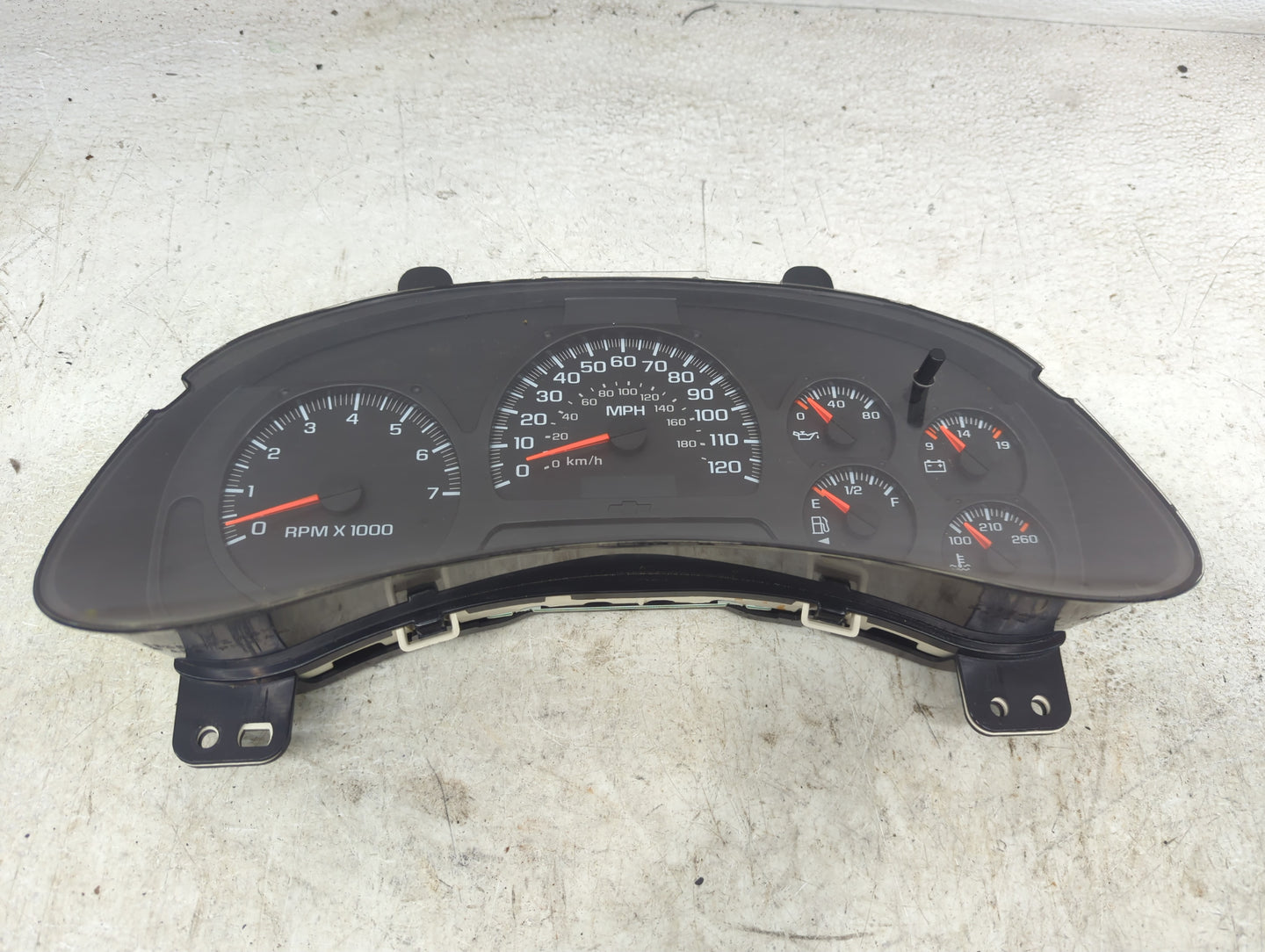 2005 Chevrolet Trailblazer Instrument Cluster Speedometer Gauges P/N:15241707 Fits OEM Used Auto Parts - Oemusedautoparts1.c