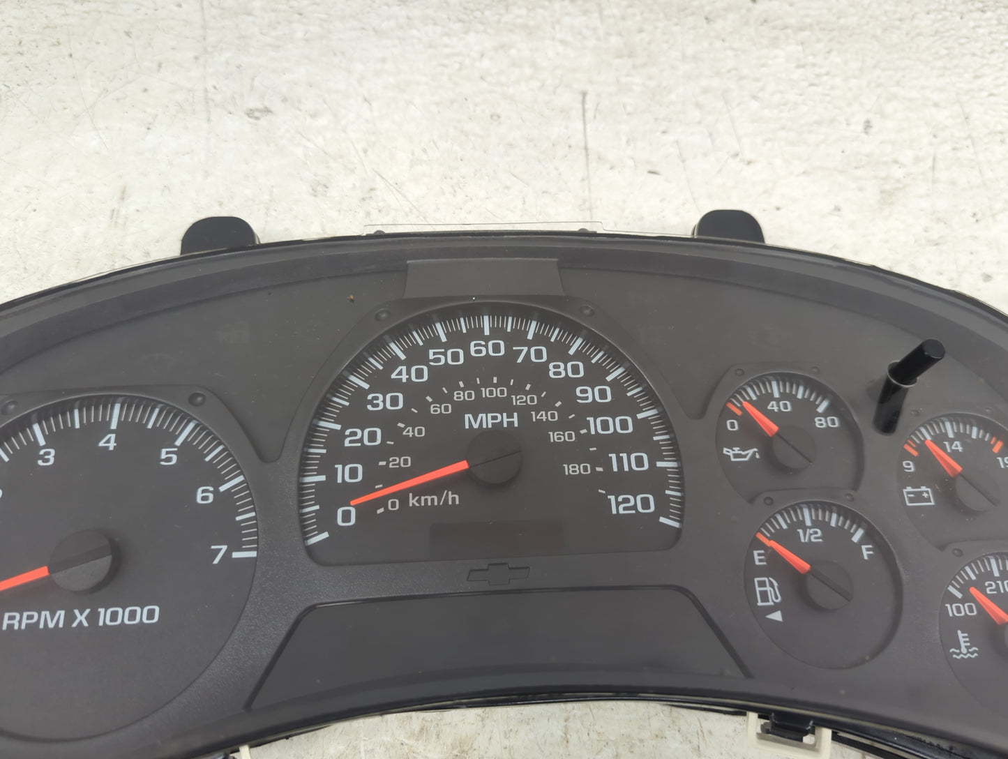2005 Chevrolet Trailblazer Instrument Cluster Speedometer Gauges P/N:15241707 Fits OEM Used Auto Parts - Oemusedautoparts1.c