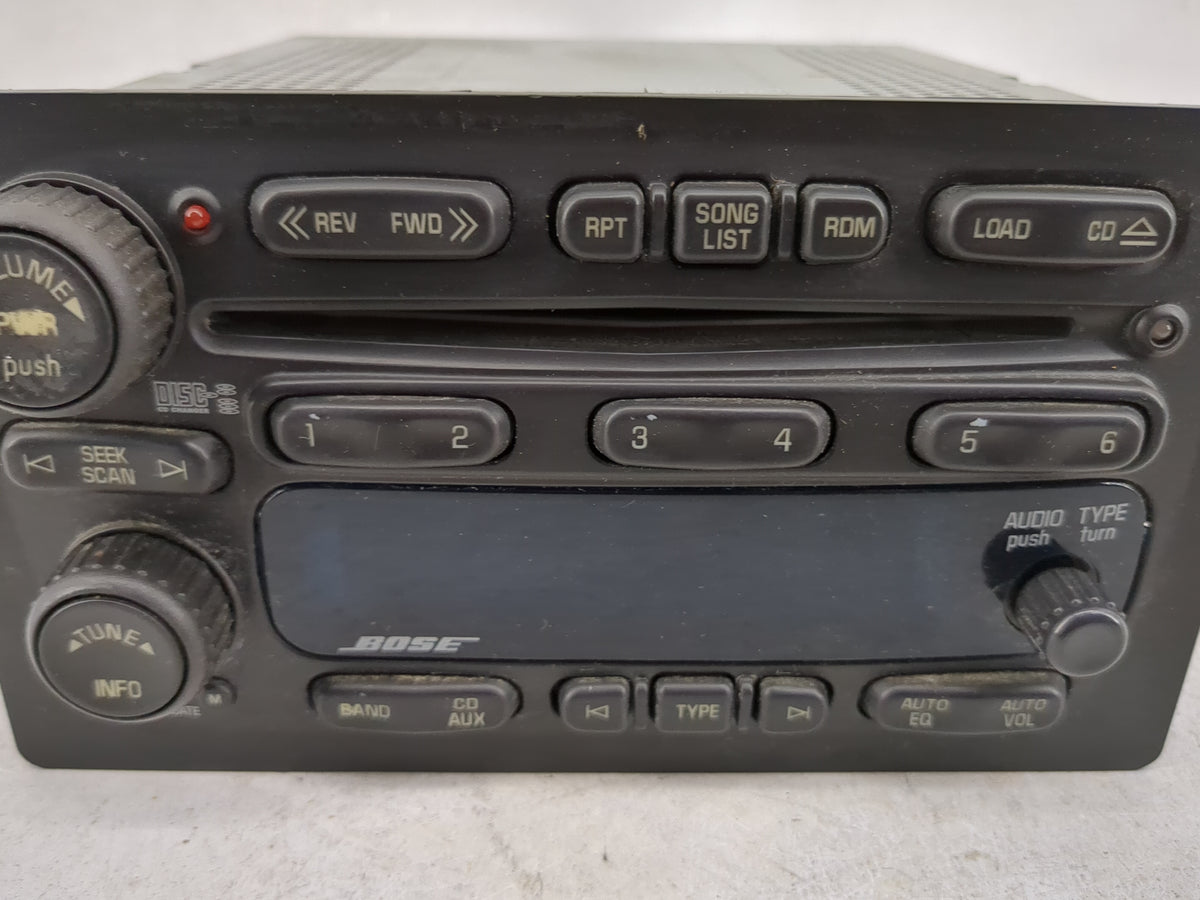 2002-2005 Chevrolet Trailblazer Ext Radio AM FM Cd Player Receiver Replacement P/N:10359565 21003407 Fits Fits 2002 2003 200