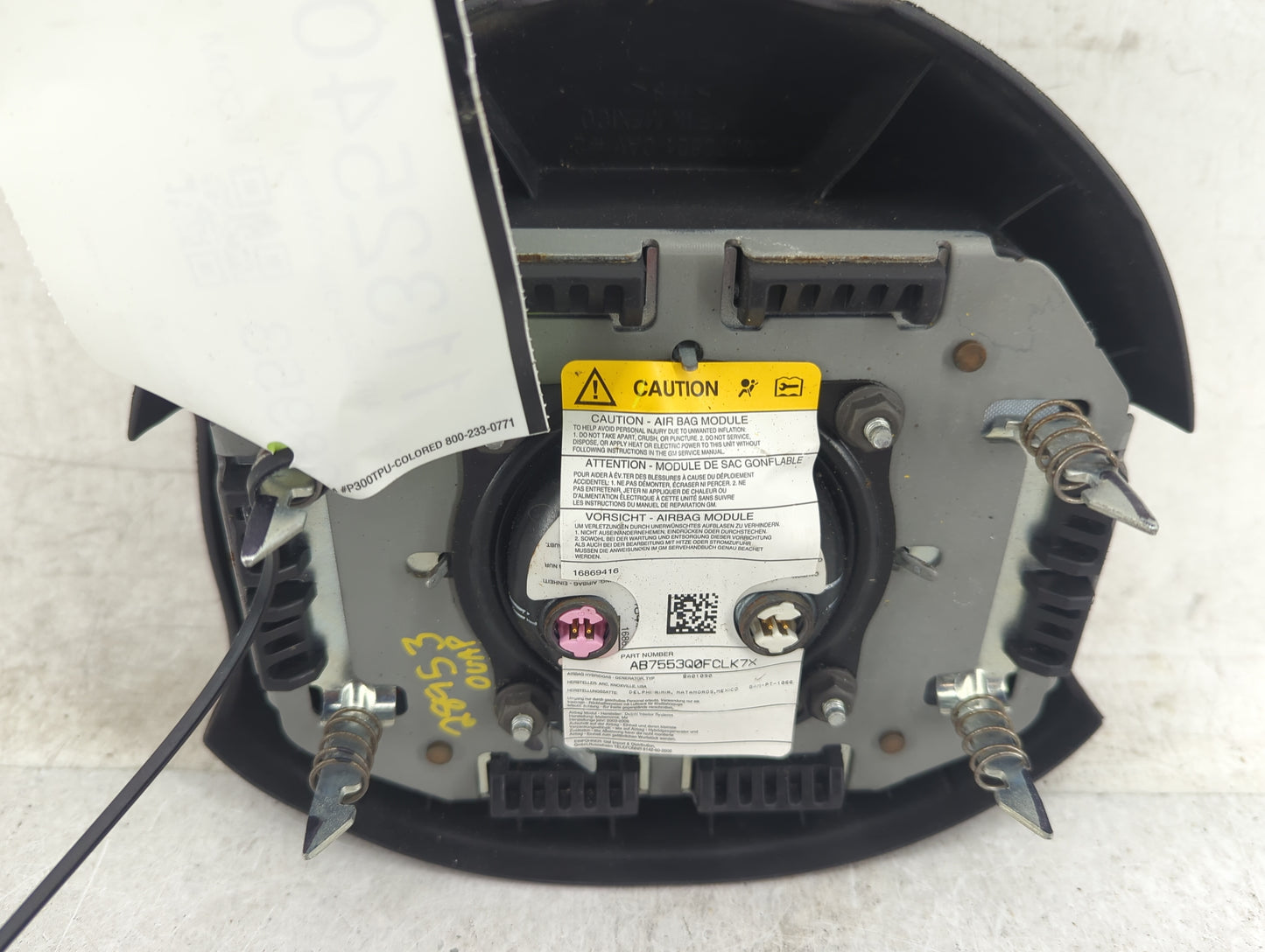 2005-2006 Chevrolet Uplander Air Bag Driver Left Steering Wheel Mounted - Oemusedautoparts1.com