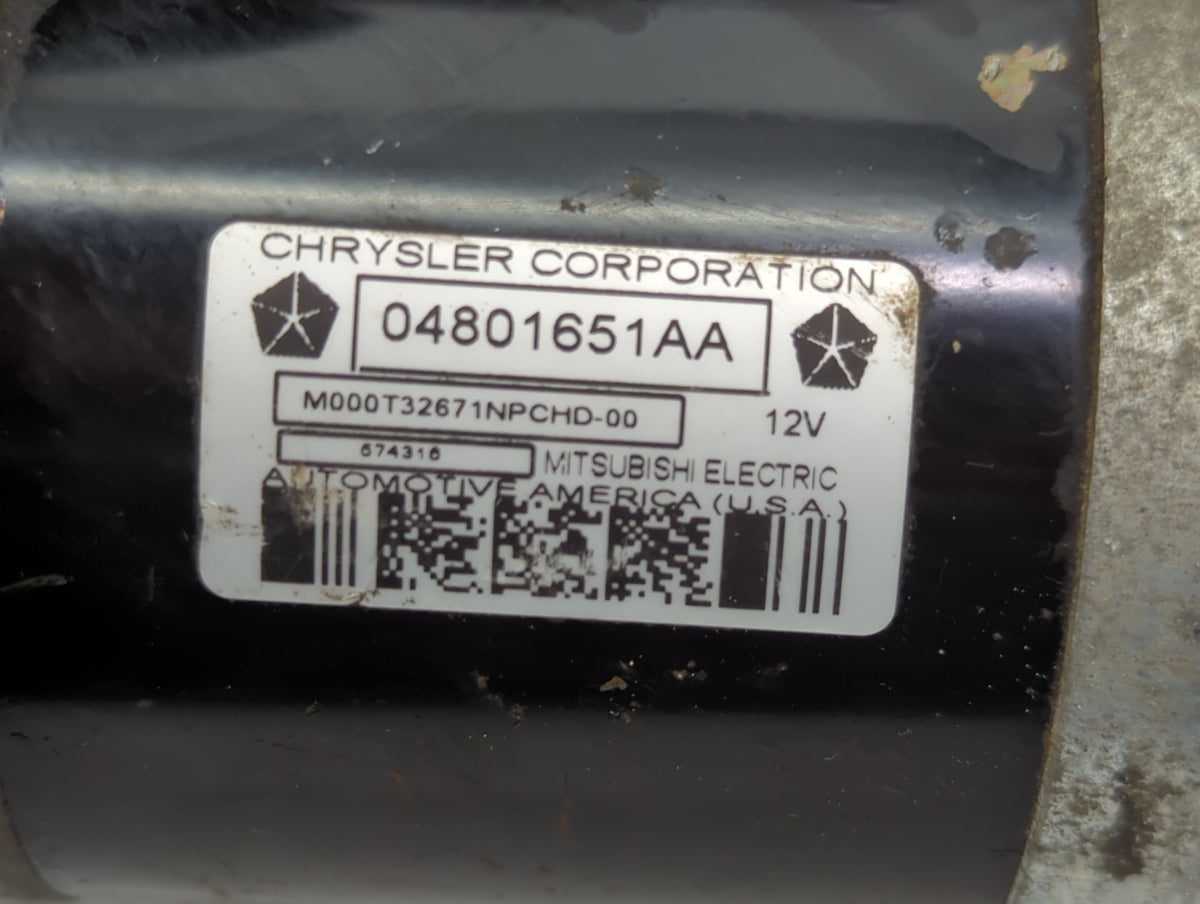 2005-2006 Chrysler 300 Car Starter Motor Solenoid OEM P/N:04801651AA Fits Fits 2005 2006 OEM Used Auto Parts - Oemusedautopa