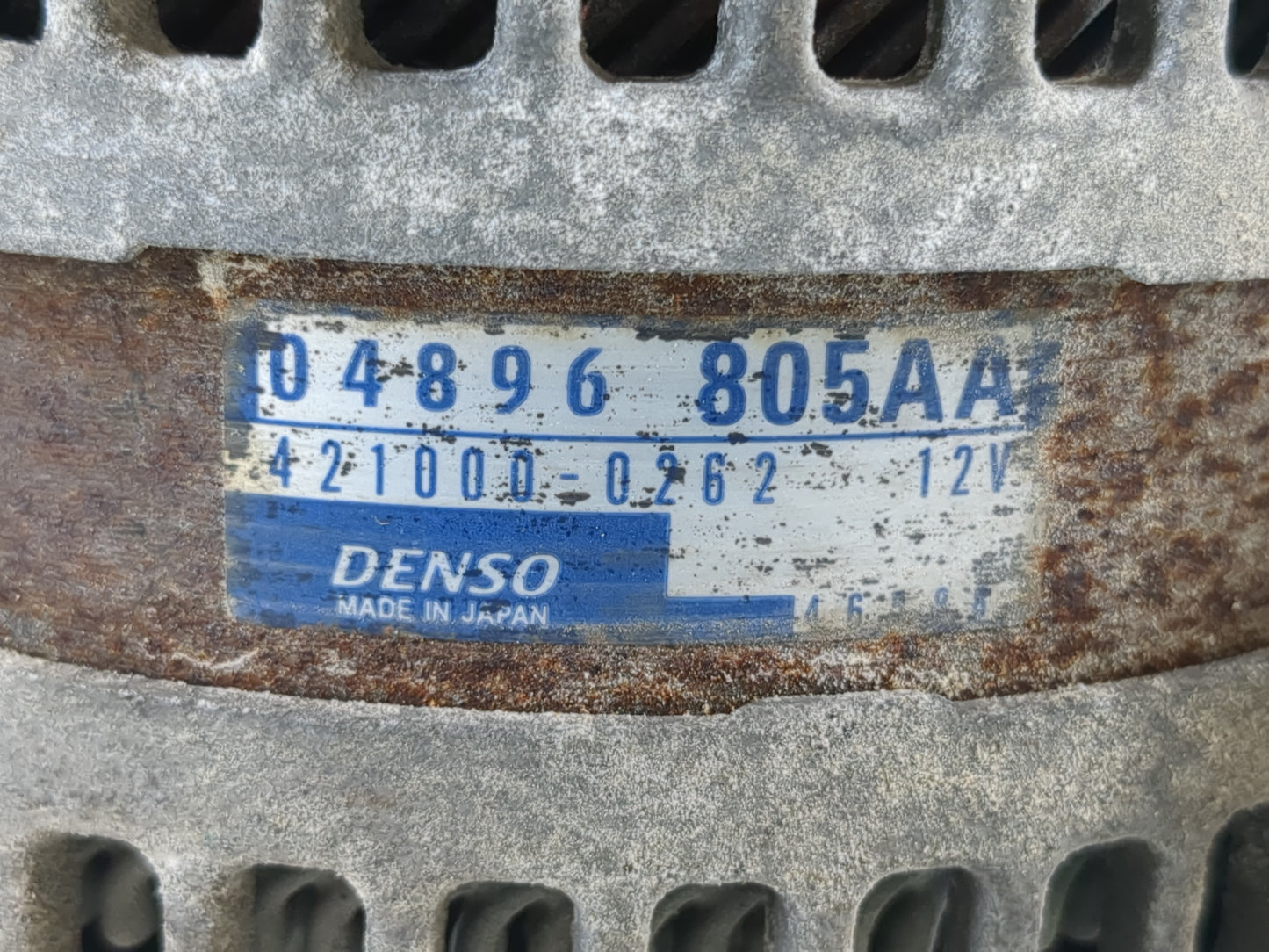 2005-2006 Chrysler 300 Alternator Replacement Generator Charging Assembly Engine OEM P/N:04896805AA Fits Fits 2005 2006 OEM 