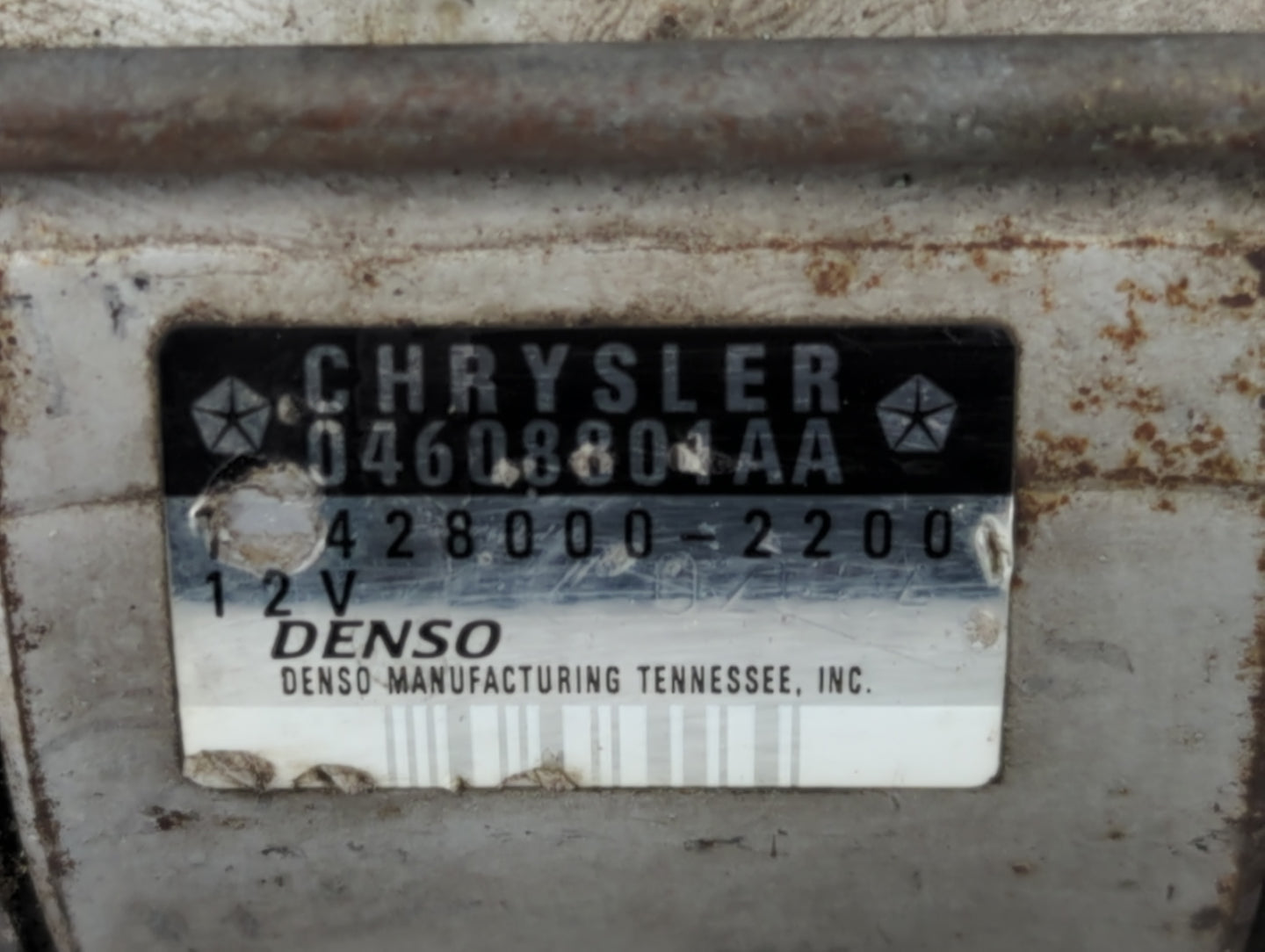 2005-2014 Chrysler 300 Car Starter Motor Solenoid OEM P/N:04608801AA 428000-2200 Fits OEM Used Auto Parts - Oemusedautoparts