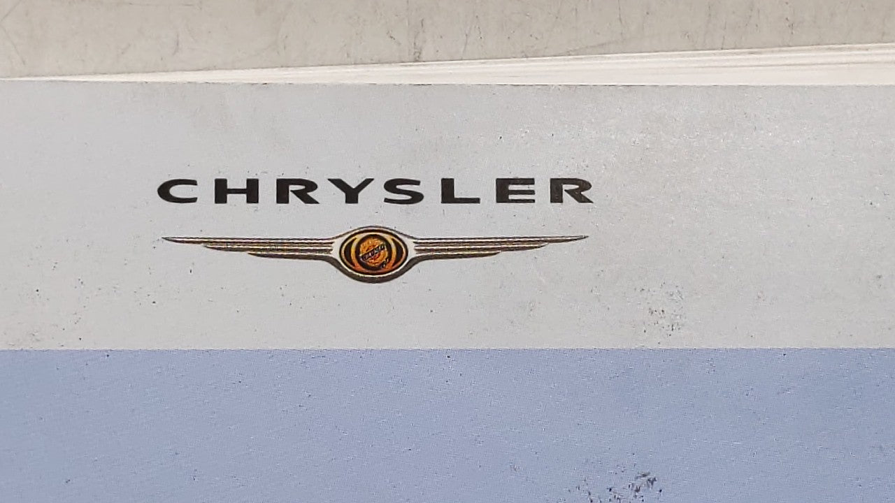 2005 Chrysler Pacifica Owners Manual Book Guide OEM Used Auto Parts - Oemusedautoparts1.com