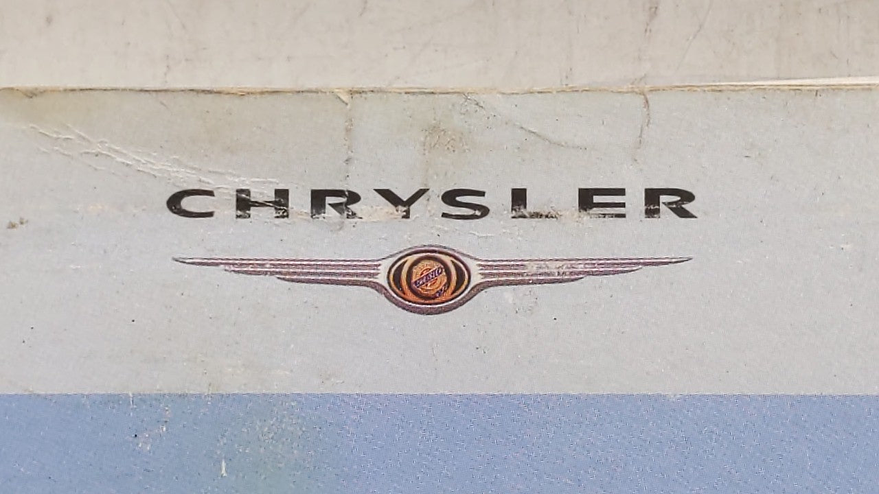 2005 Chrysler Pacifica Owners Manual Book Guide OEM Used Auto Parts - Oemusedautoparts1.com
