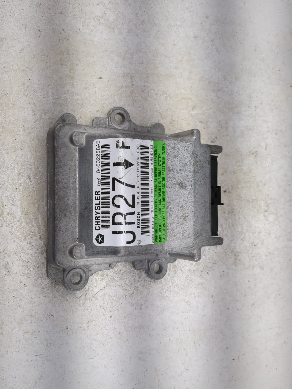 2005-2006 Chrysler Sebring Safety Restraint Srs Airbag Control Module - Oemusedautoparts1.com