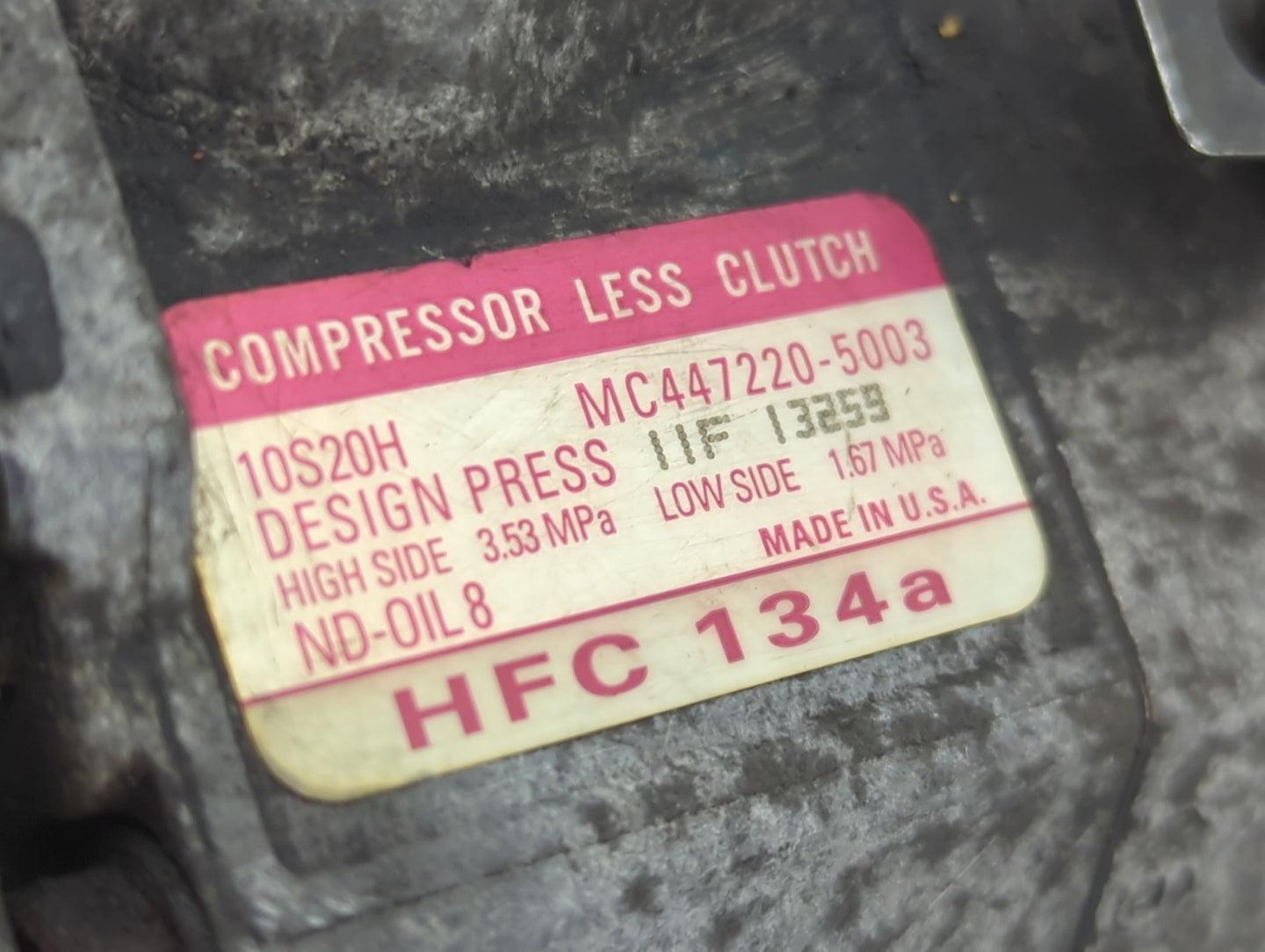 2005-2007 Chrysler Town & Country Air Conditioning A/c Ac Compressor Oem - Oemusedautoparts1.com
