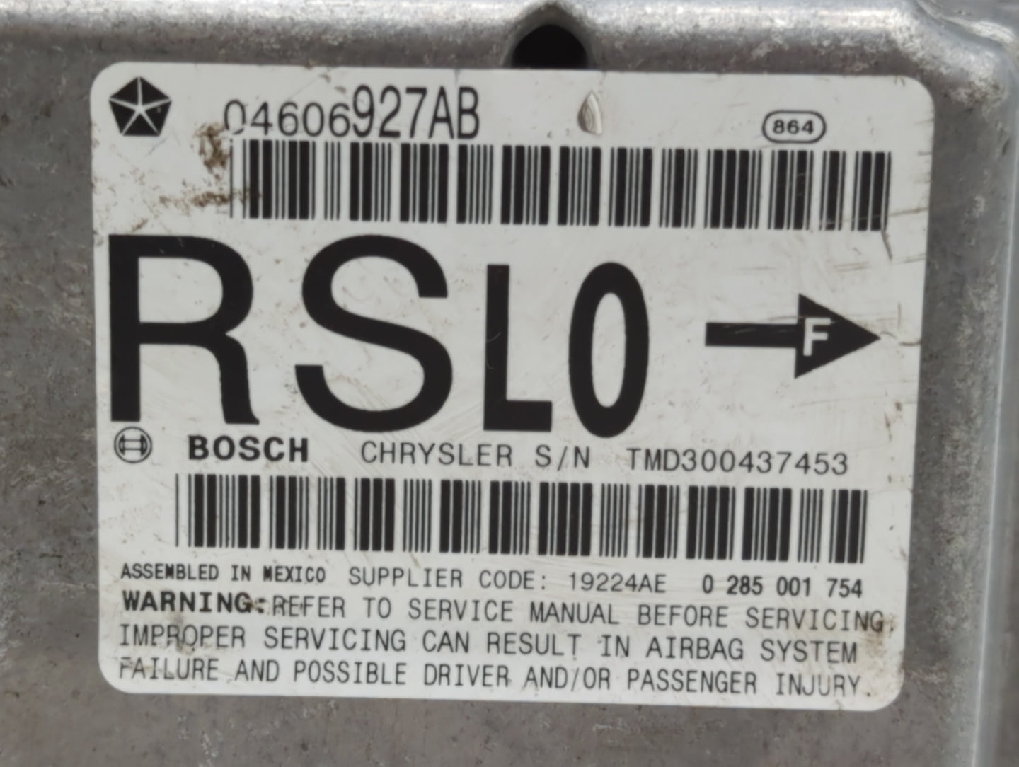 2005 Chrysler Town & Country Chassis Control Module Ccm Bcm Body Control - Oemusedautoparts1.com