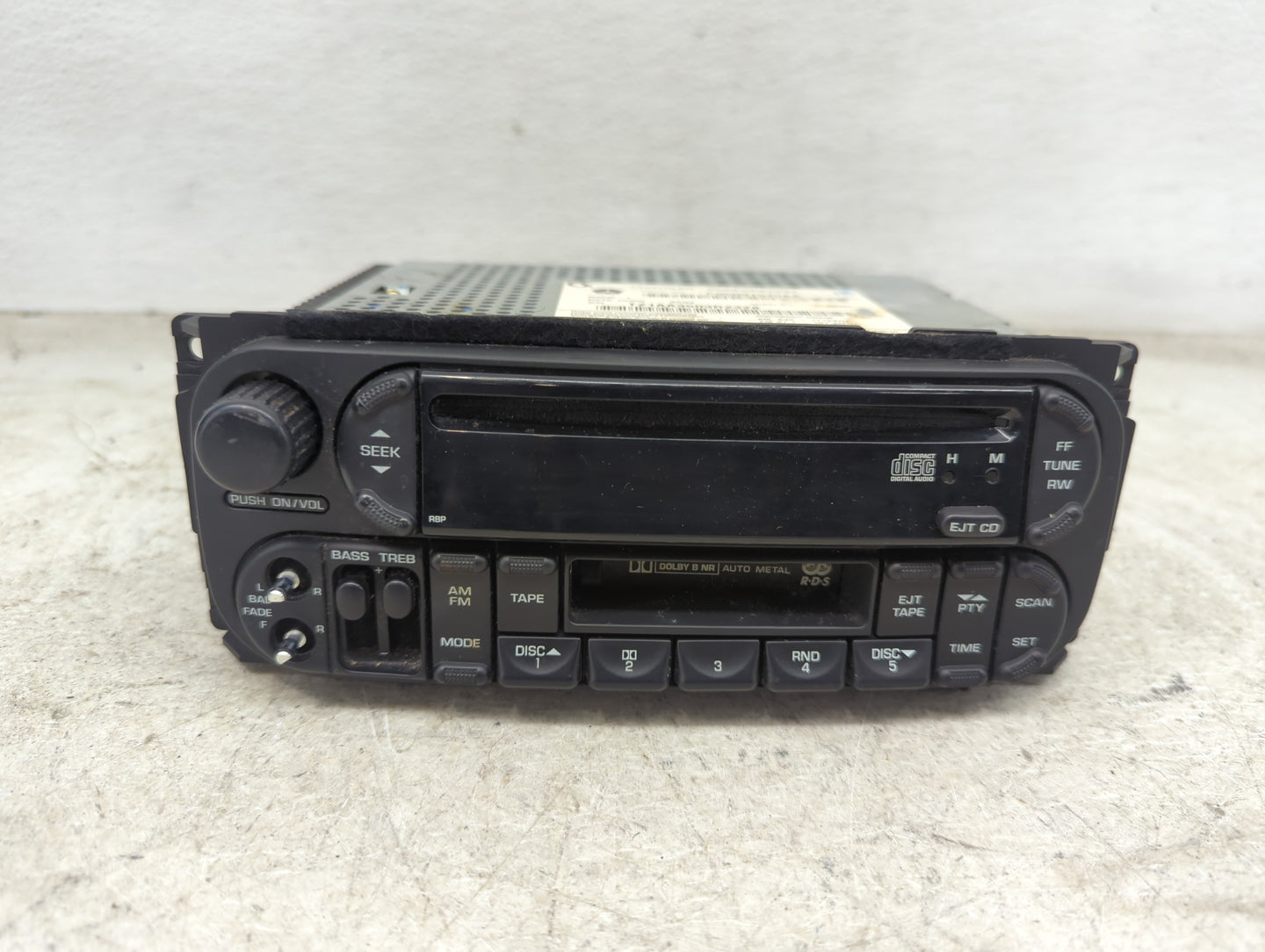 2003-2007 Dodge Caravan Radio AM FM Cd Player Receiver Replacement P/N:P05091525AA Fits Fits 2002 2003 2004 2005 2006 2007 O