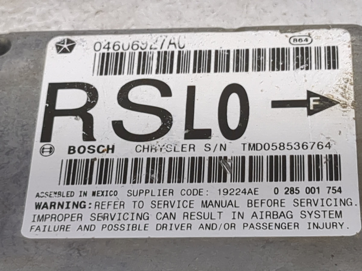 2005-2005 Dodge Caravan Safety Restraint Srs Airbag Control Module - Oemusedautoparts1.com