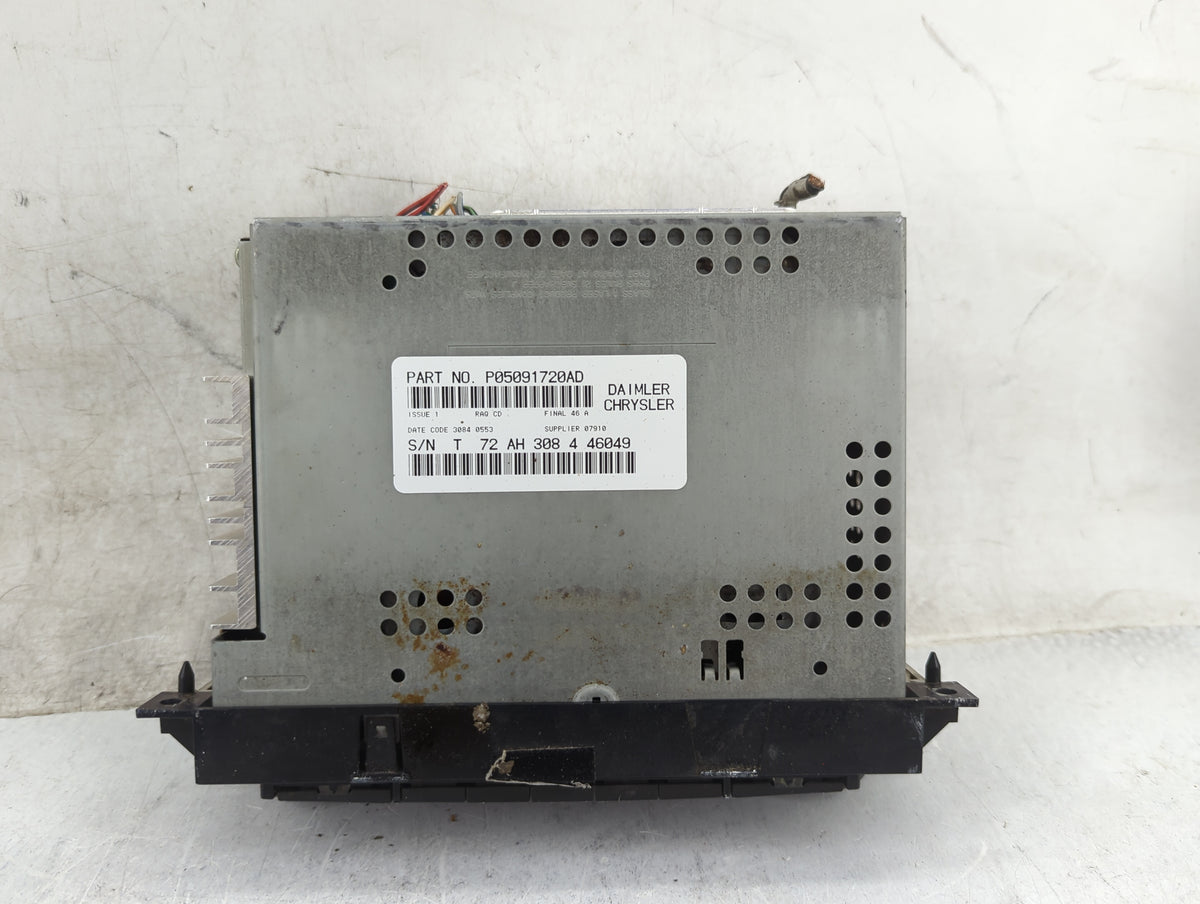 2005-2007 Dodge Dakota Radio AM FM Cd Player Receiver Replacement P/N:P05091720AD Fits Fits 2004 2005 2006 2007 2008 2009 20