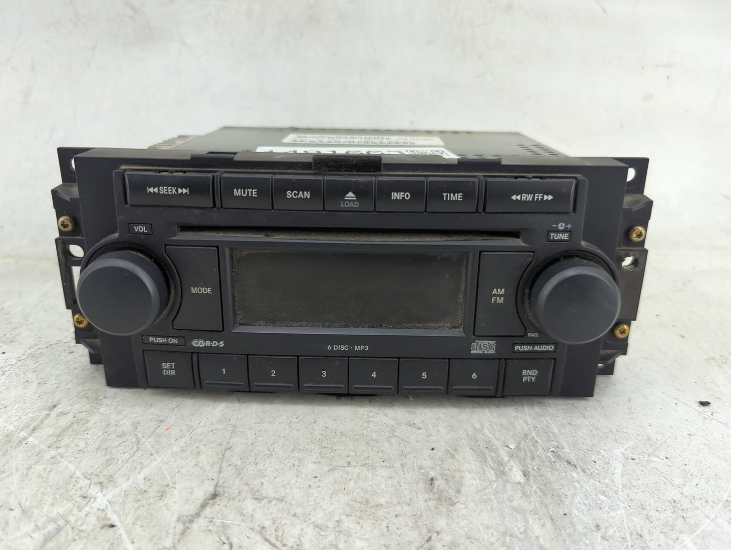 2005-2007 Dodge Dakota Radio AM FM Cd Player Receiver Replacement P/N:P05091720AD Fits Fits 2004 2005 2006 2007 2008 2009 20