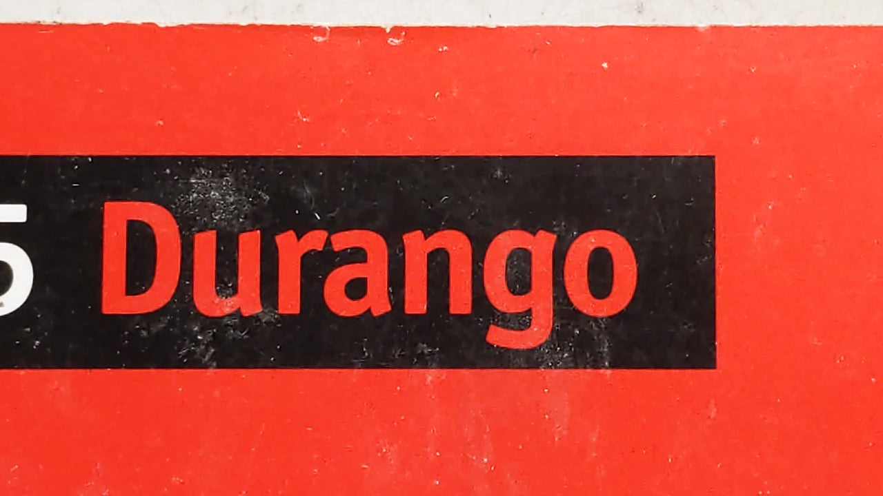 2005 Dodge Durango Owners Manual Book Guide OEM Used Auto Parts - Oemusedautoparts1.com