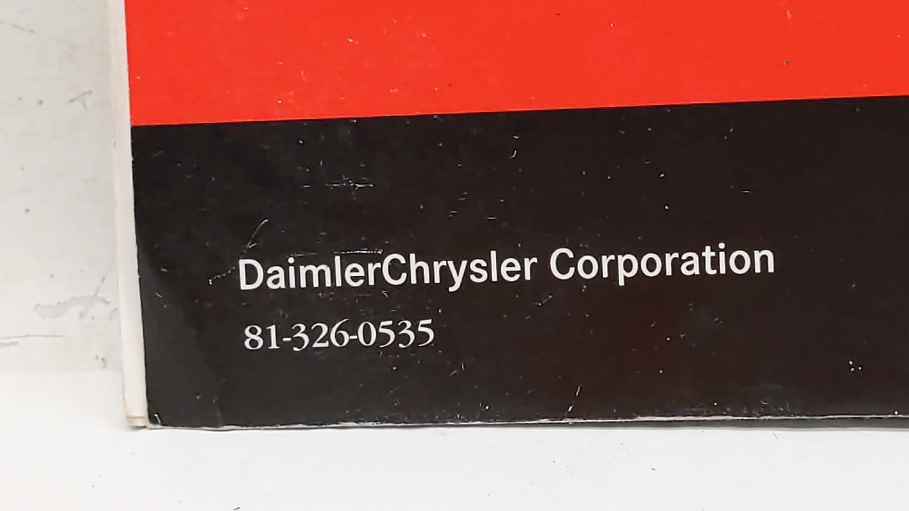 2005 Dodge Durango Owners Manual Book Guide OEM Used Auto Parts - Oemusedautoparts1.com