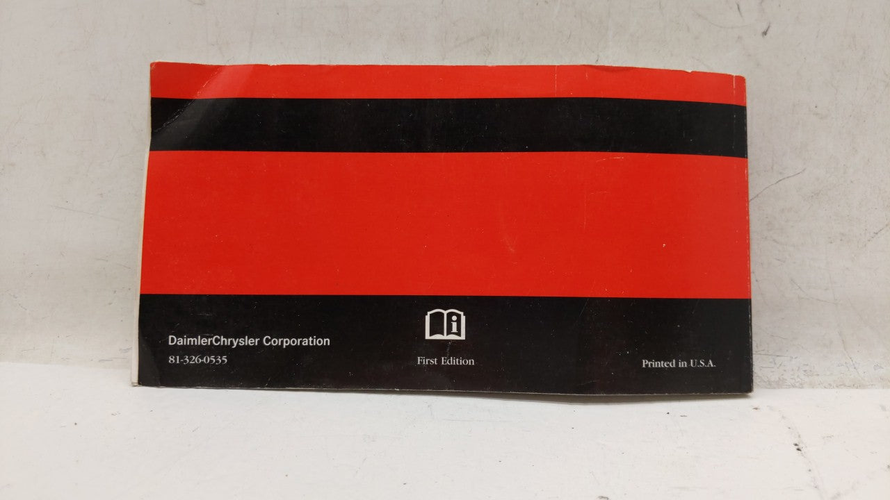 2005 Dodge Durango Owners Manual Book Guide OEM Used Auto Parts - Oemusedautoparts1.com