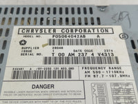 2005 Dodge Grand Caravan Radio AM FM Cd Player Receiver Replacement P/N:P05064042AB Fits Fits 2006 2007 OEM Used Auto Parts 