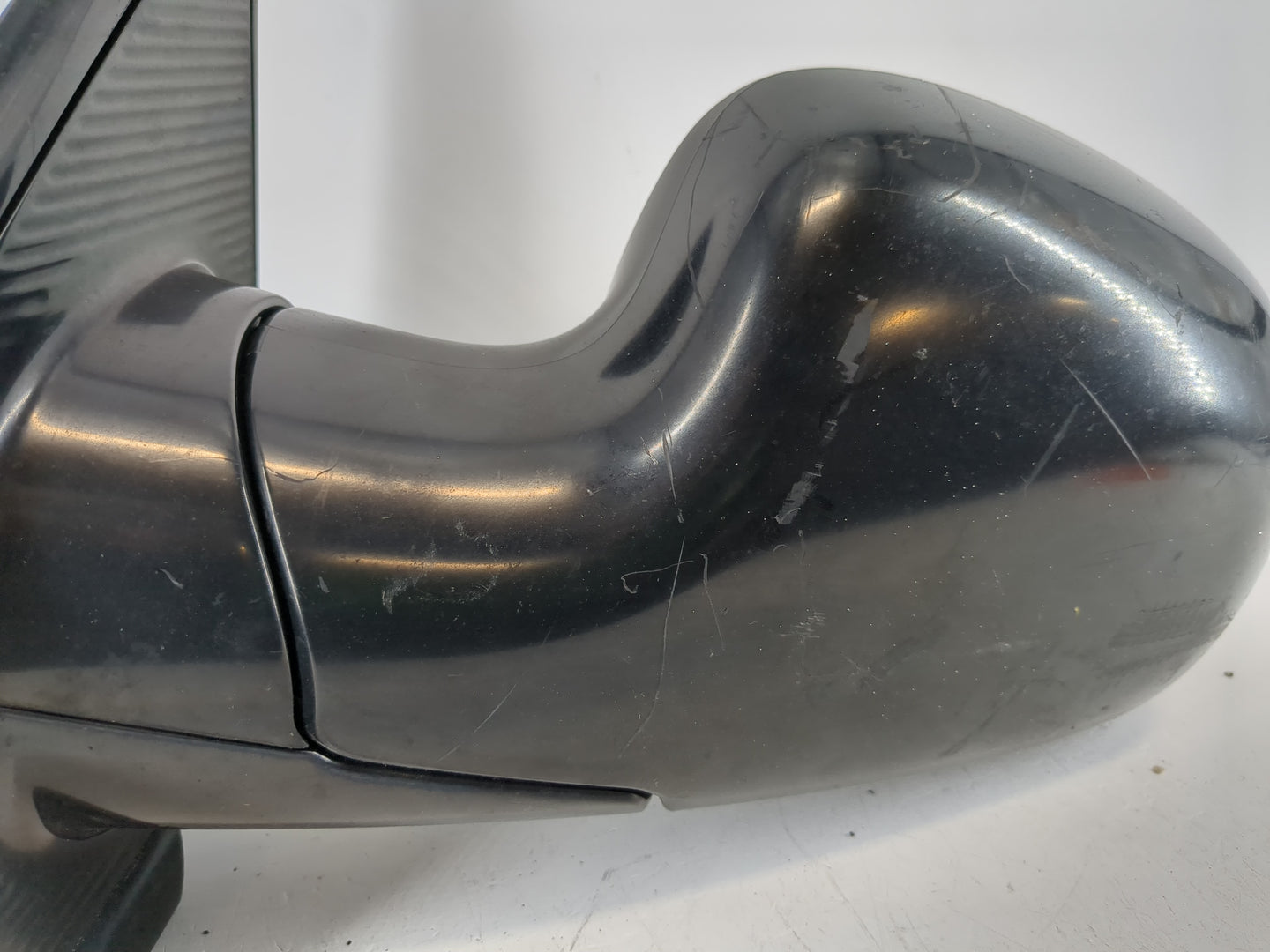Dodge Grand Caravan Driver Left Side View Manual Door Mirror Black - Oemusedautoparts1.com