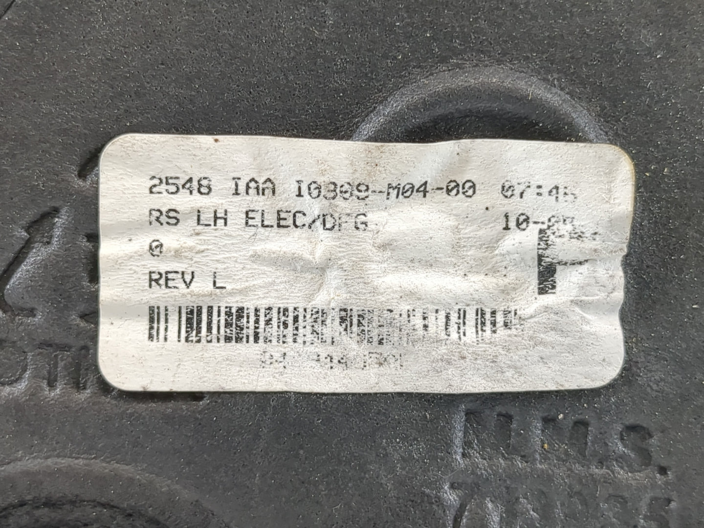 Dodge Grand Caravan Driver Left Side View Manual Door Mirror Black - Oemusedautoparts1.com