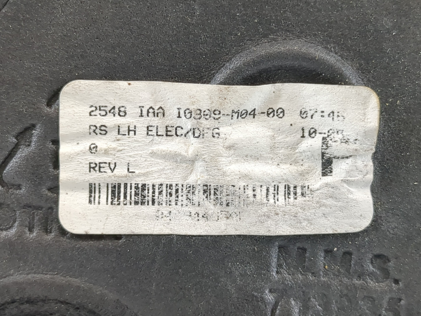 Dodge Grand Caravan Driver Left Side View Manual Door Mirror Black - Oemusedautoparts1.com