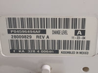 2005 Dodge Magnum Climate Control Module Temperature AC/Heater Replacement P/N:P04596494AF 28009829 Fits OEM Used Auto Parts