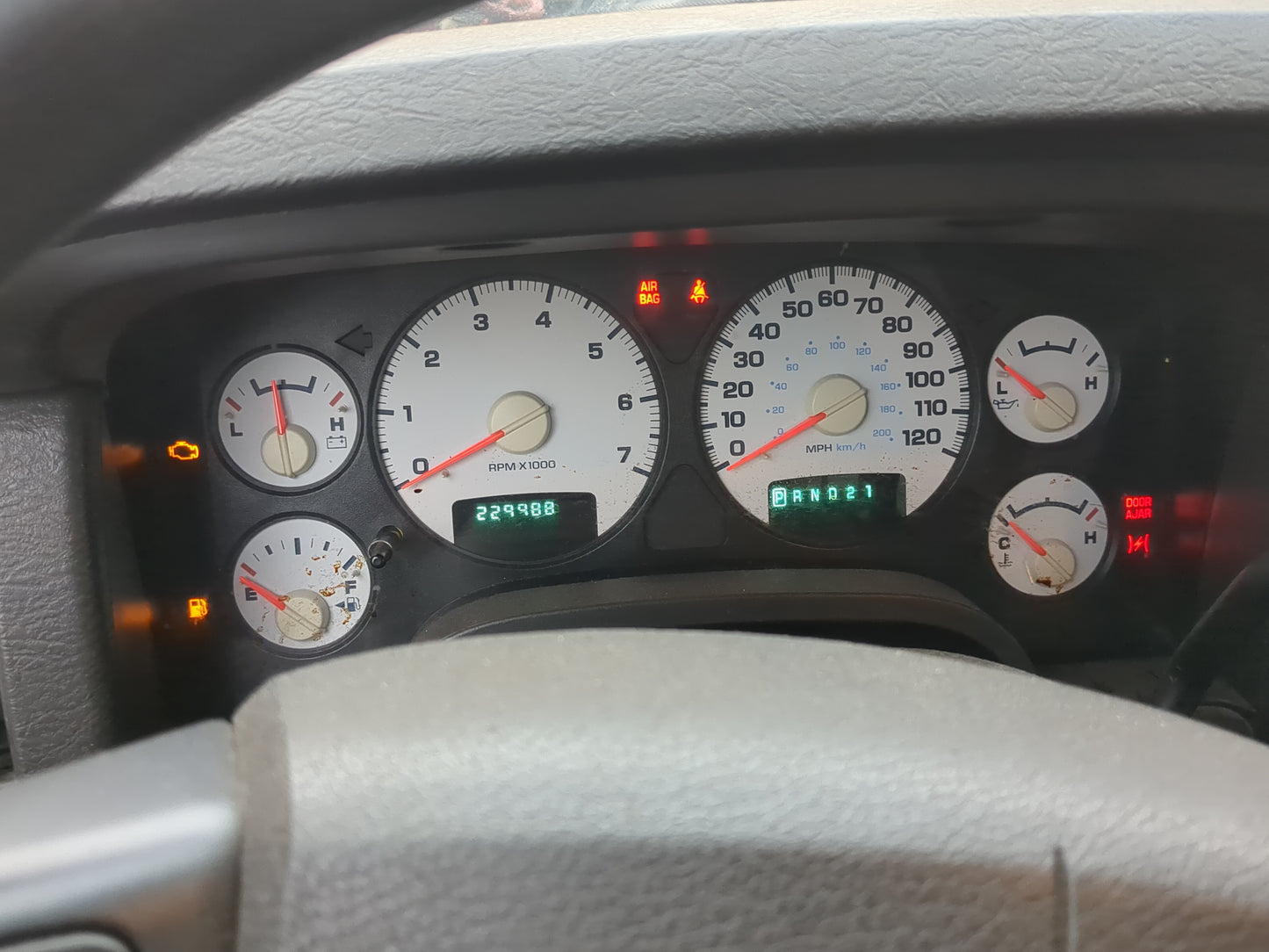 2004-2005 Dodge Ram 1500 Instrument Cluster Speedometer Gauges Fits Fits 2004 2005 OEM Used Auto Parts - Oemusedautoparts1.c