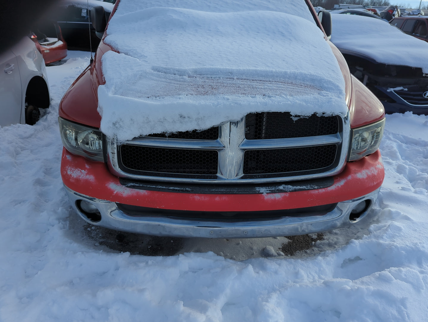 2004-2005 Dodge Ram 1500 Front Grille Bumper Not Included - Oemusedautoparts1.com
