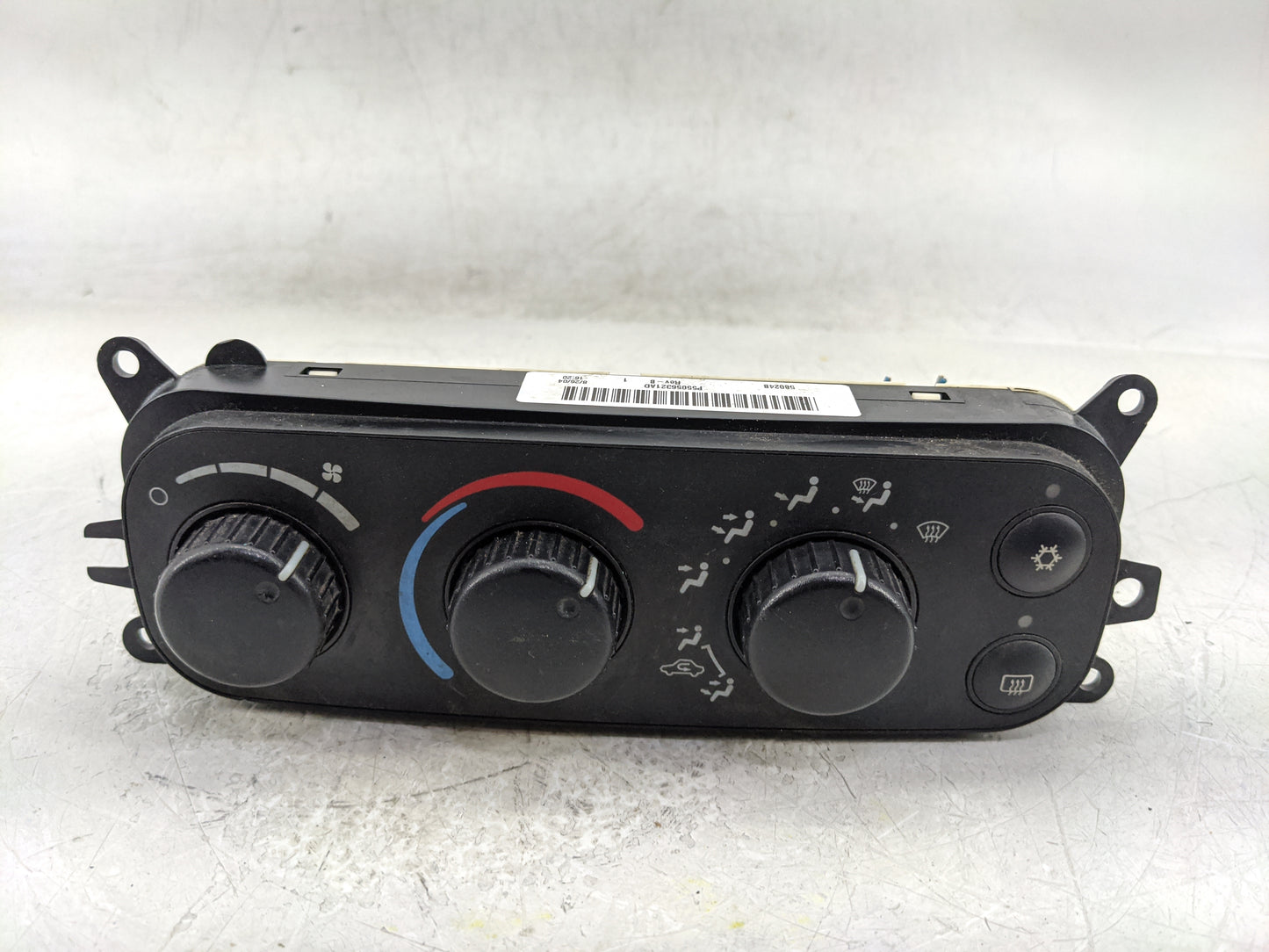 2003-2005 Dodge Ram 1500 Climate Control Module Temperature AC/Heater Replacement P/N:P55056321AD Fits Fits 2003 2004 2005 O