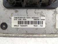 2005 Dodge Ram 1500 PCM Engine Control Computer ECU ECM PCU OEM P/N:56051036AD Fits OEM Used Auto Parts - Oemusedautoparts1.