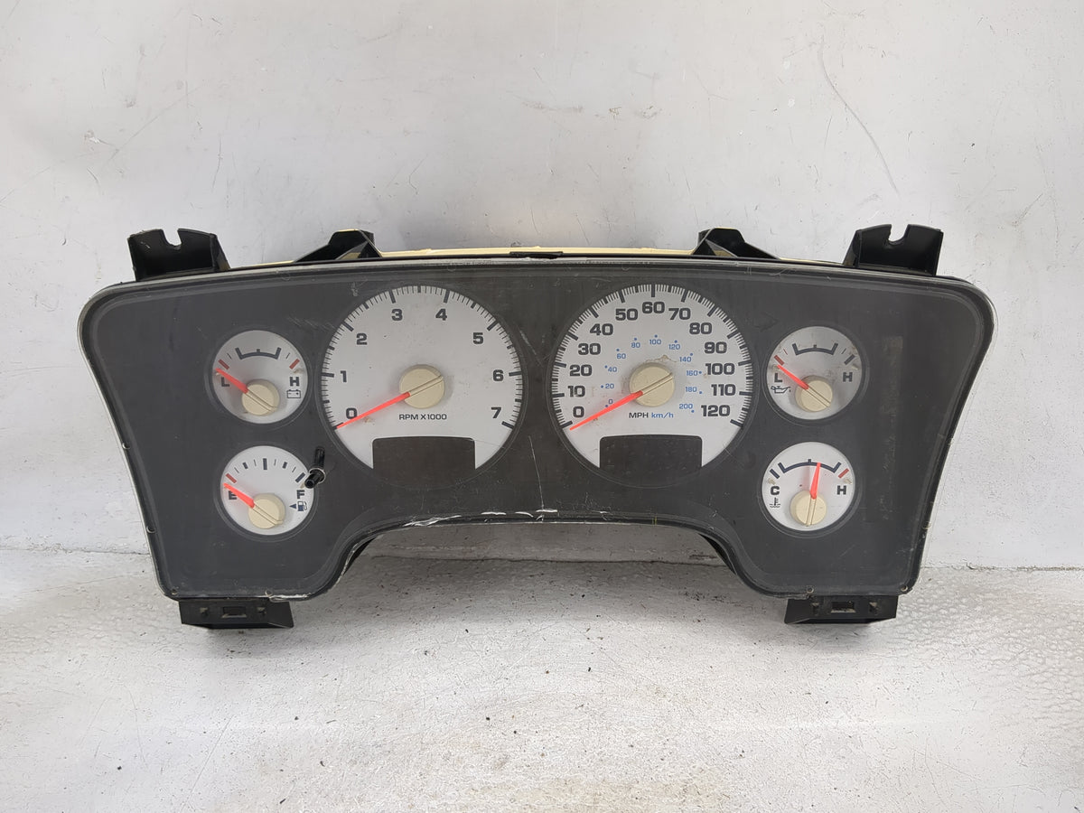 2004-2005 Dodge Ram 1500 Instrument Cluster Speedometer Gauges P/N:P56045755AB Miles:157K Fits Fits 2004 2005 OEM Used Auto 