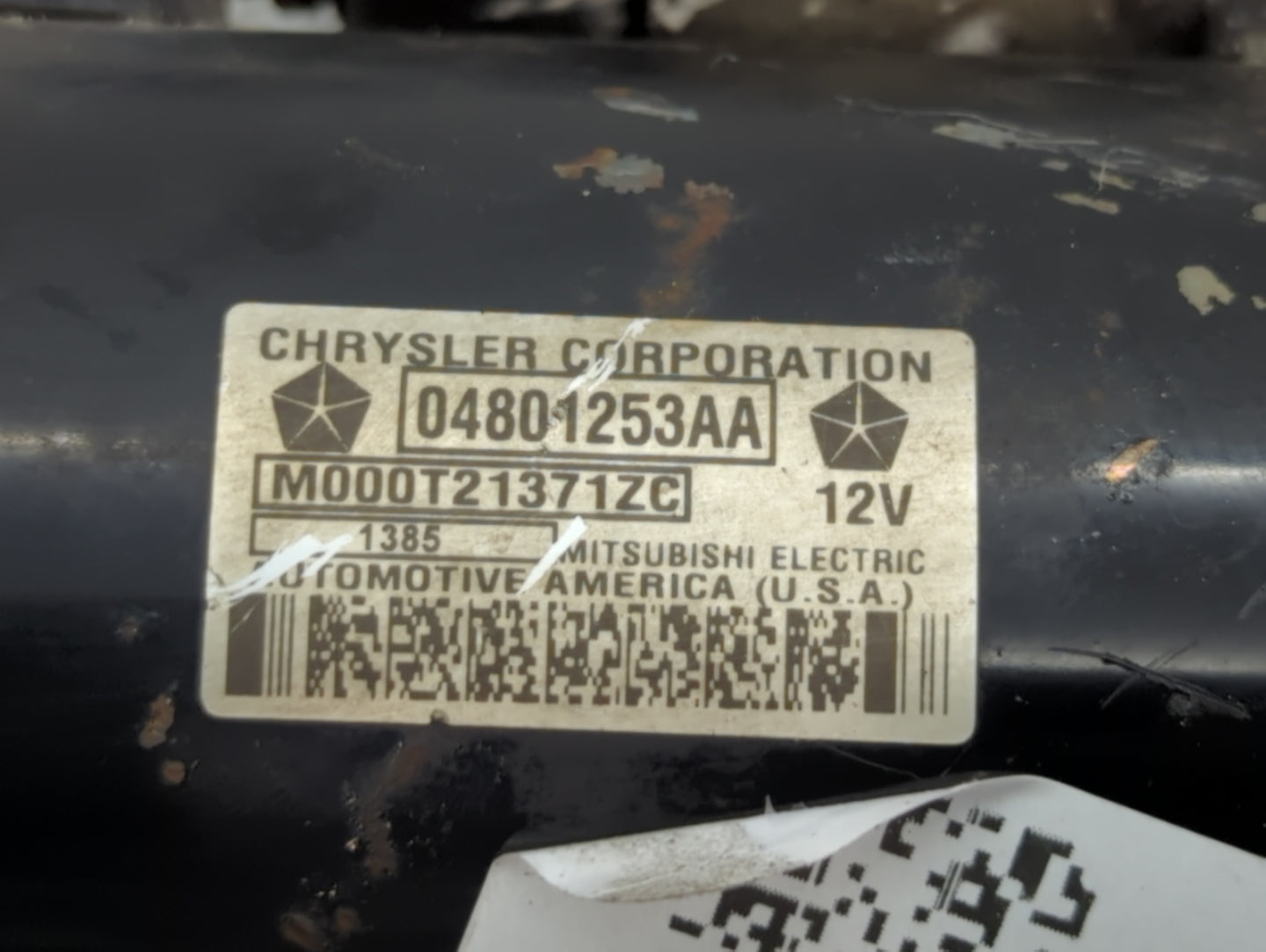 2005-2008 Dodge Ram 1500 Car Starter Motor Solenoid OEM P/N:M000T21371ZC 04801253AA Fits Fits 2005 2006 2007 2008 OEM Used A