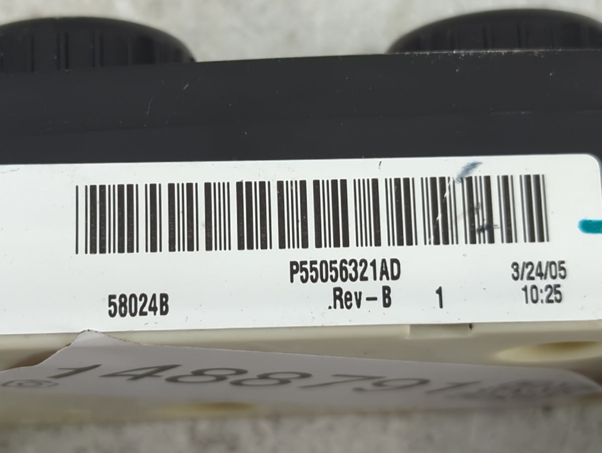 2003-2005 Dodge Ram 1500 Climate Control Module Temperature AC/Heater Replacement P/N:P55056321AD Fits Fits 2003 2004 2005 O