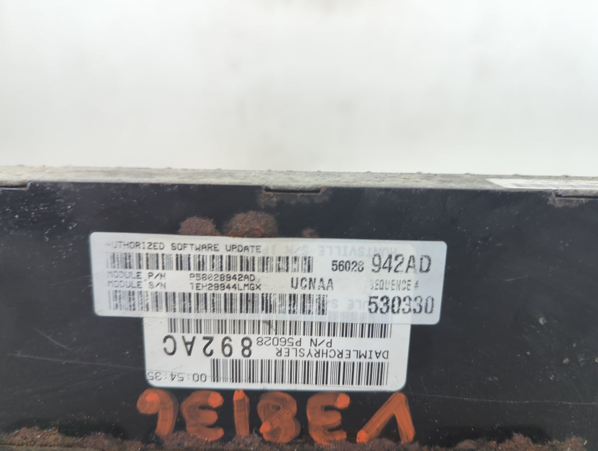 2005 Dodge Ram 1500 PCM Engine Control Computer ECU ECM PCU OEM P/N:P56028942AD 56028942AD, P56028892AC, 56028892AC Fits OEM
