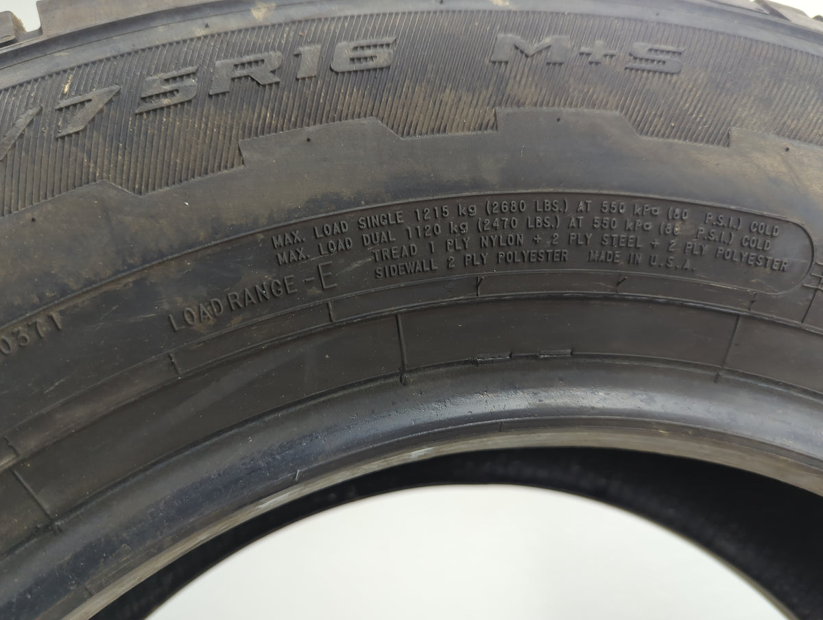 Used Tire LT225/75R16 MASTERCRAFT STRATUS 115/112R - Tread Depth 10/32 - Oemusedautoparts1.com