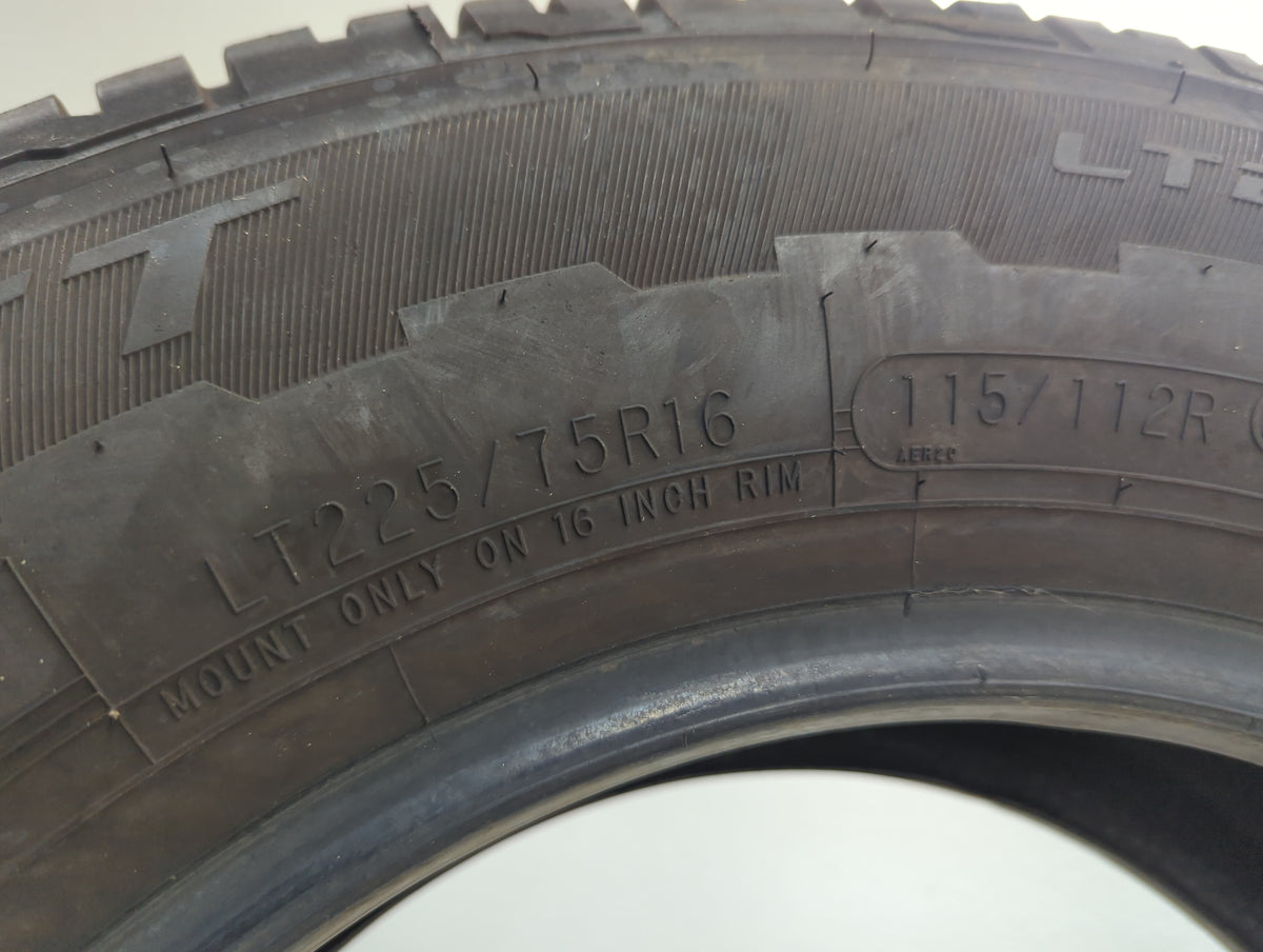 Used Tire LT225/75R16 MASTERCRAFT STRATUS 115/112R - Tread Depth 10/32 - Oemusedautoparts1.com