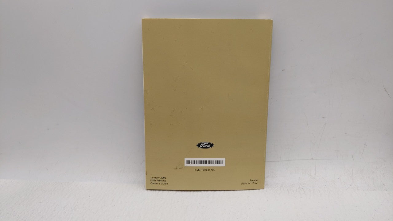 2005 Ford Escape Owners Manual Book Guide OEM Used Auto Parts - Oemusedautoparts1.com
