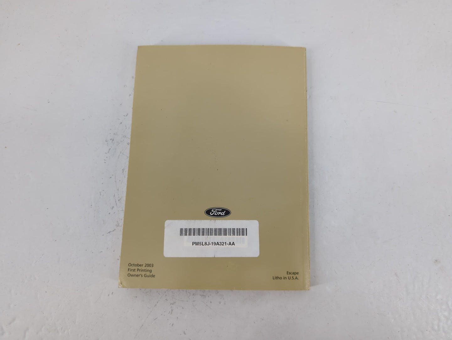 2005 Ford Escape Owners Manual Book Guide P/N:PM5L8J-19A321-AA OEM Used Auto Parts - Oemusedautoparts1.com