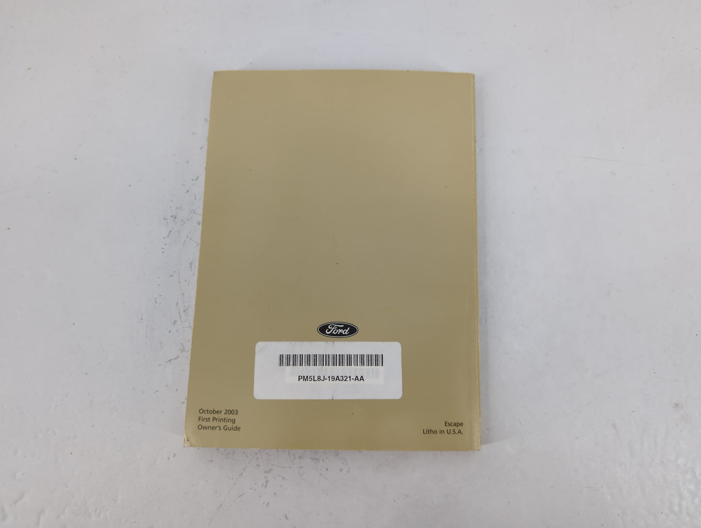 2005 Ford Escape Owners Manual Book Guide P/N:PM5L8J-19A321-AA OEM Used Auto Parts - Oemusedautoparts1.com
