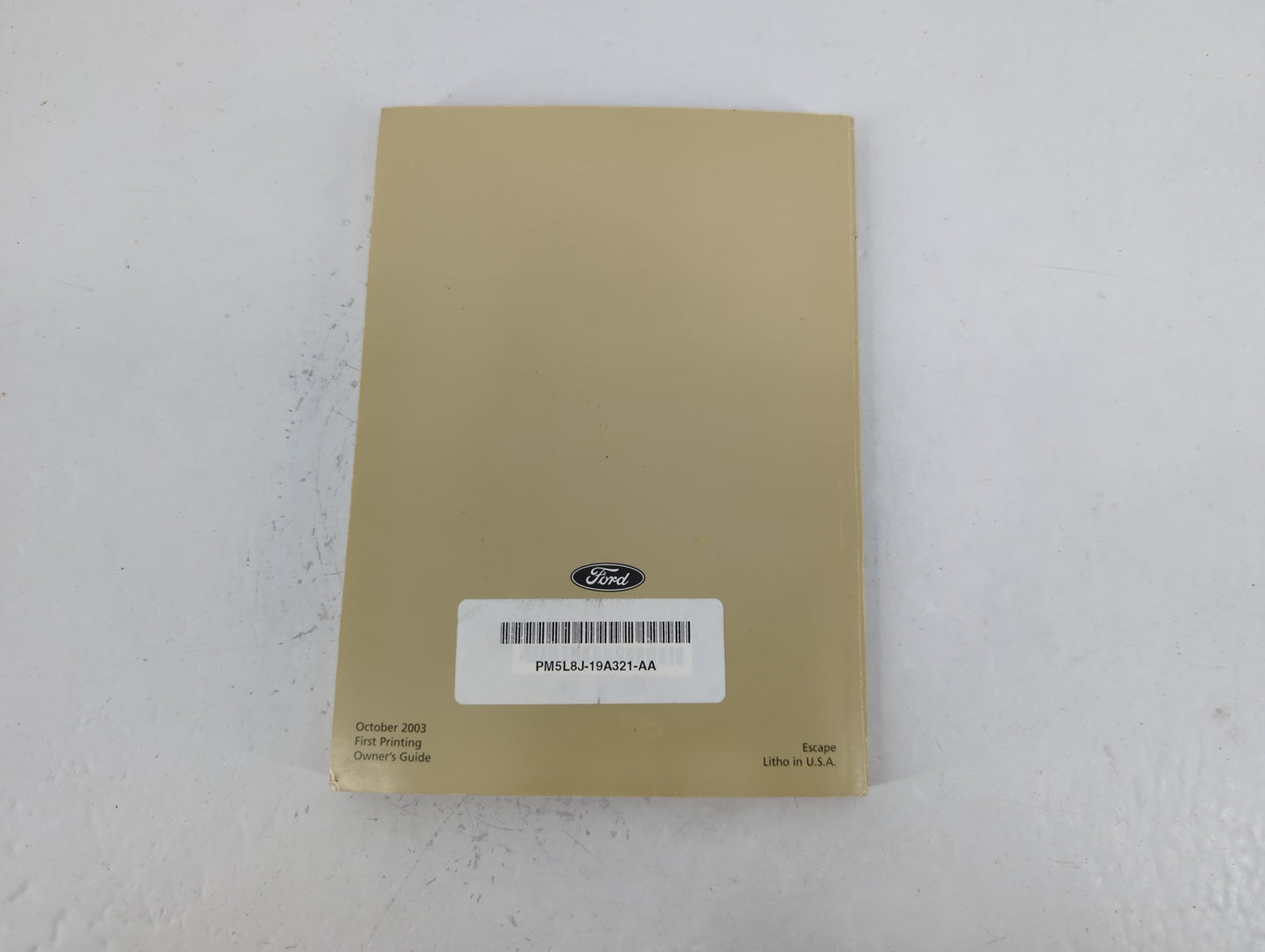 2005 Ford Escape Owners Manual Book Guide P/N:PM5L8J-19A321-AA OEM Used Auto Parts - Oemusedautoparts1.com