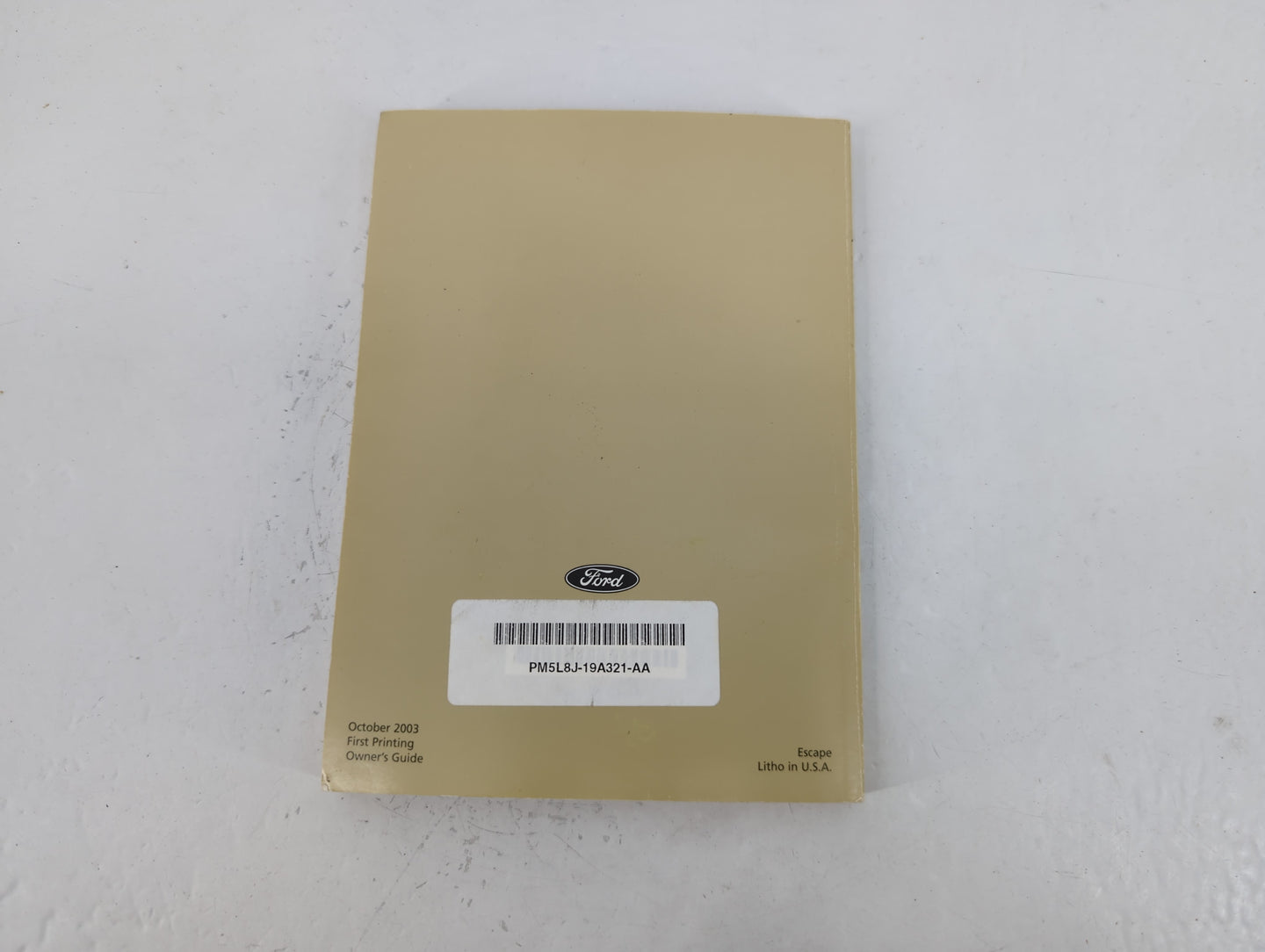 2005 Ford Escape Owners Manual Book Guide P/N:PM5L8J-19A321-AA OEM Used Auto Parts - Oemusedautoparts1.com