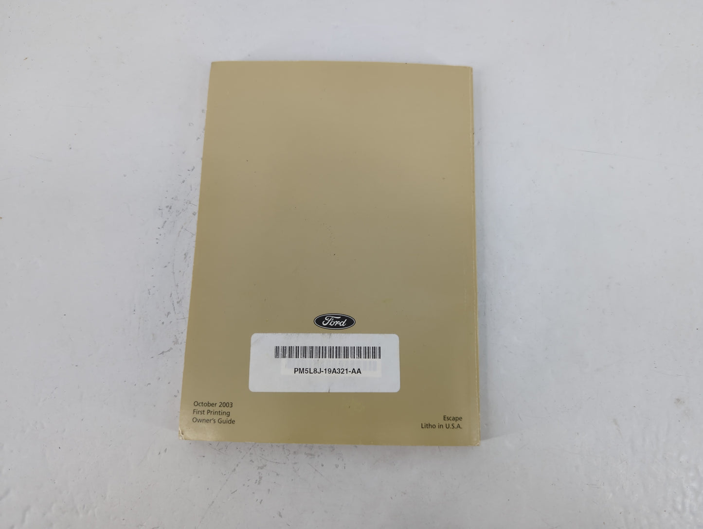 2005 Ford Escape Owners Manual Book Guide P/N:PM5L8J-19A321-AA OEM Used Auto Parts - Oemusedautoparts1.com