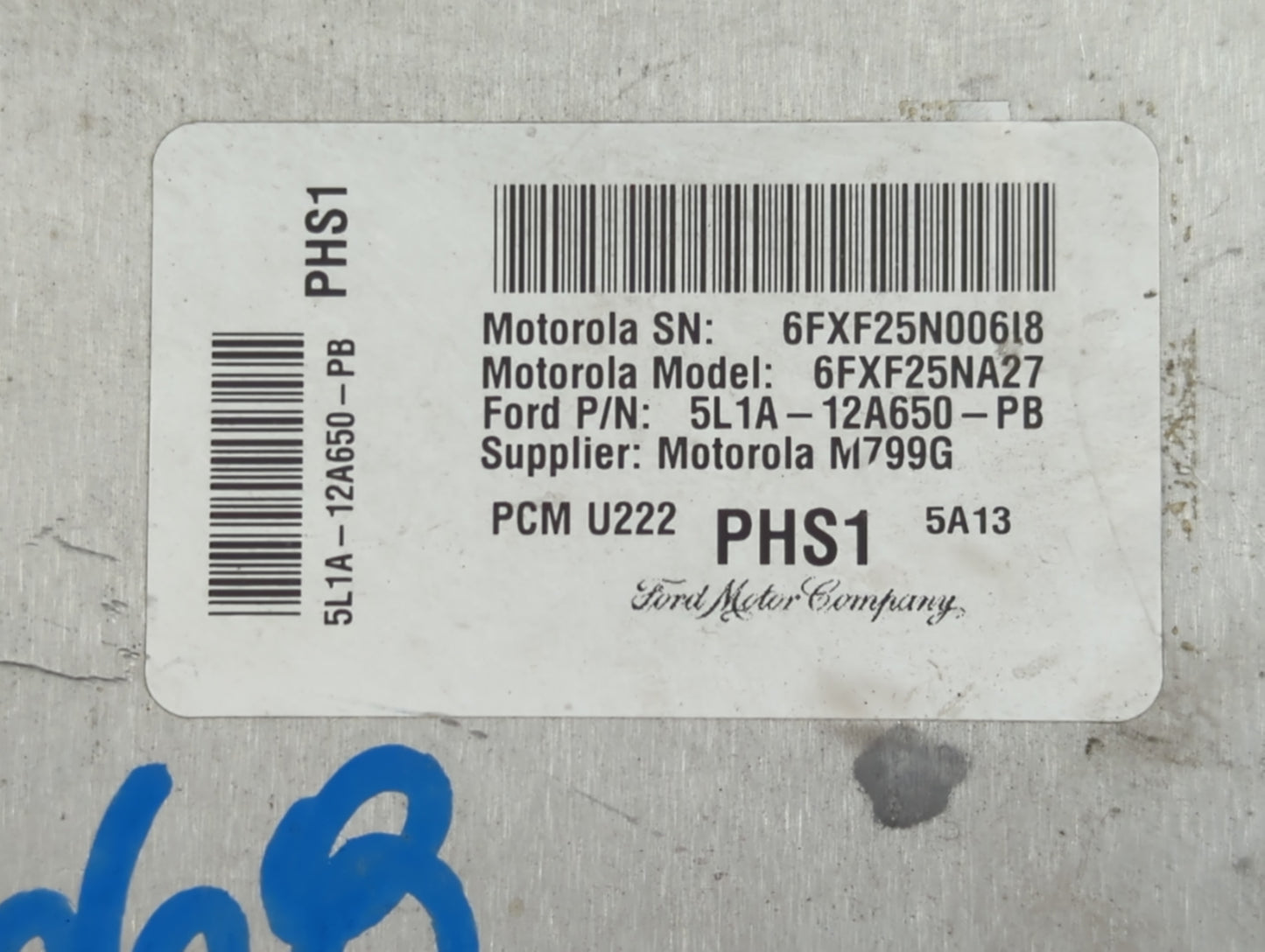 2005 Ford Expedition PCM Engine Control Computer ECU ECM PCU OEM P/N:5L1A-12A650-PB Fits OEM Used Auto Parts - Oemusedautopa