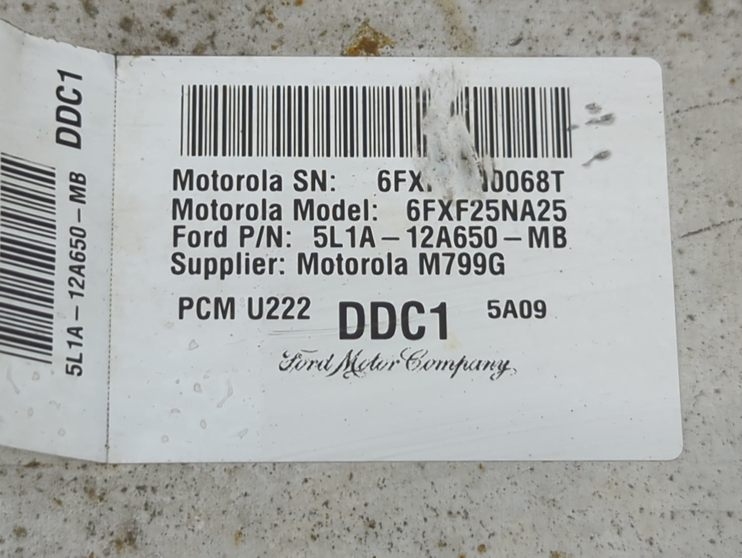 2005-2006 Ford Expedition PCM Engine Control Computer ECU ECM PCU OEM P/N:5L1A-12A650-MB 6FXF25NA25 Fits Fits 2005 2006 OEM 