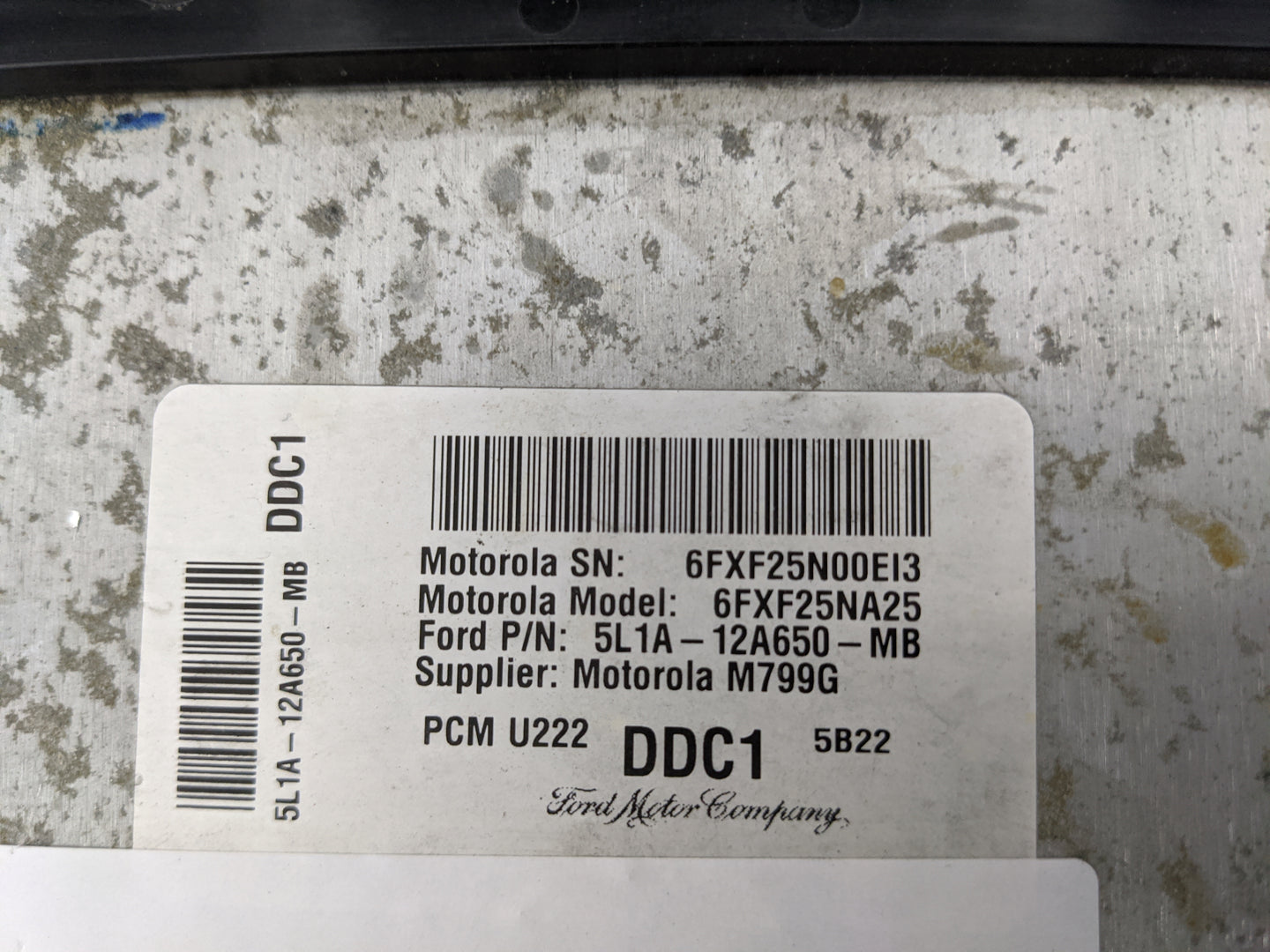 2005 Ford Expedition PCM Engine Control Computer ECU ECM PCU OEM P/N:5L1A-12A650-MB 6FXF25NA25, 6FXF25N00EI3 Fits OEM Used A