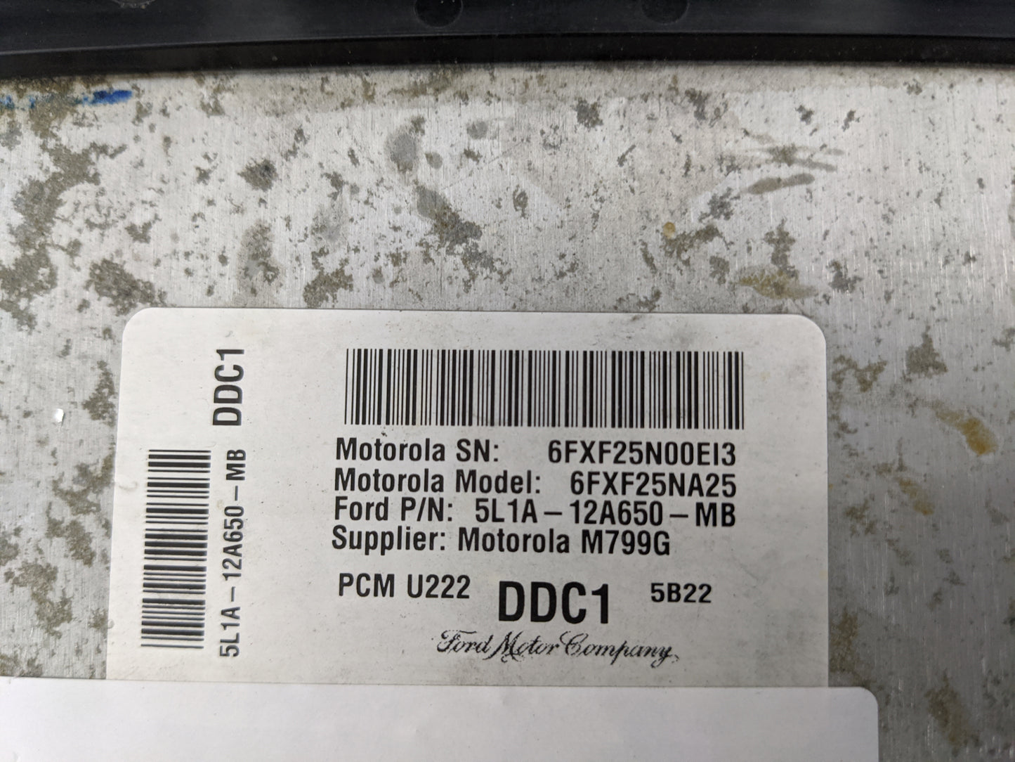 2005 Ford Expedition PCM Engine Control Computer ECU ECM PCU OEM P/N:5L1A-12A650-MB 6FXF25NA25, 6FXF25N00EI3 Fits OEM Used A
