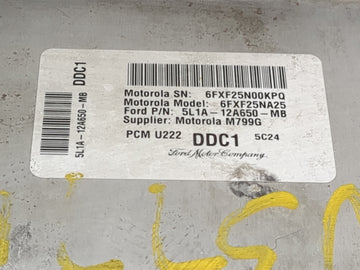 2005-2006 Ford Expedition PCM Engine Control Computer ECU ECM PCU OEM P/N:5L1A-12A650-MB 6FXF25NA25, 6FXF25N00KPQ Fits 2005 2006 OEM Used Auto Parts
