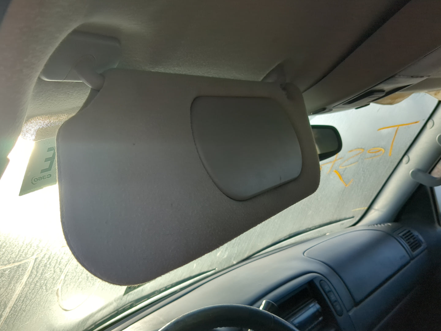 2001-2005 Ford Explorer Sun Visor Shade Replacement Driver Left Mirror Fits Fits 2001 2002 2003 2004 2005 OEM Used Auto Part