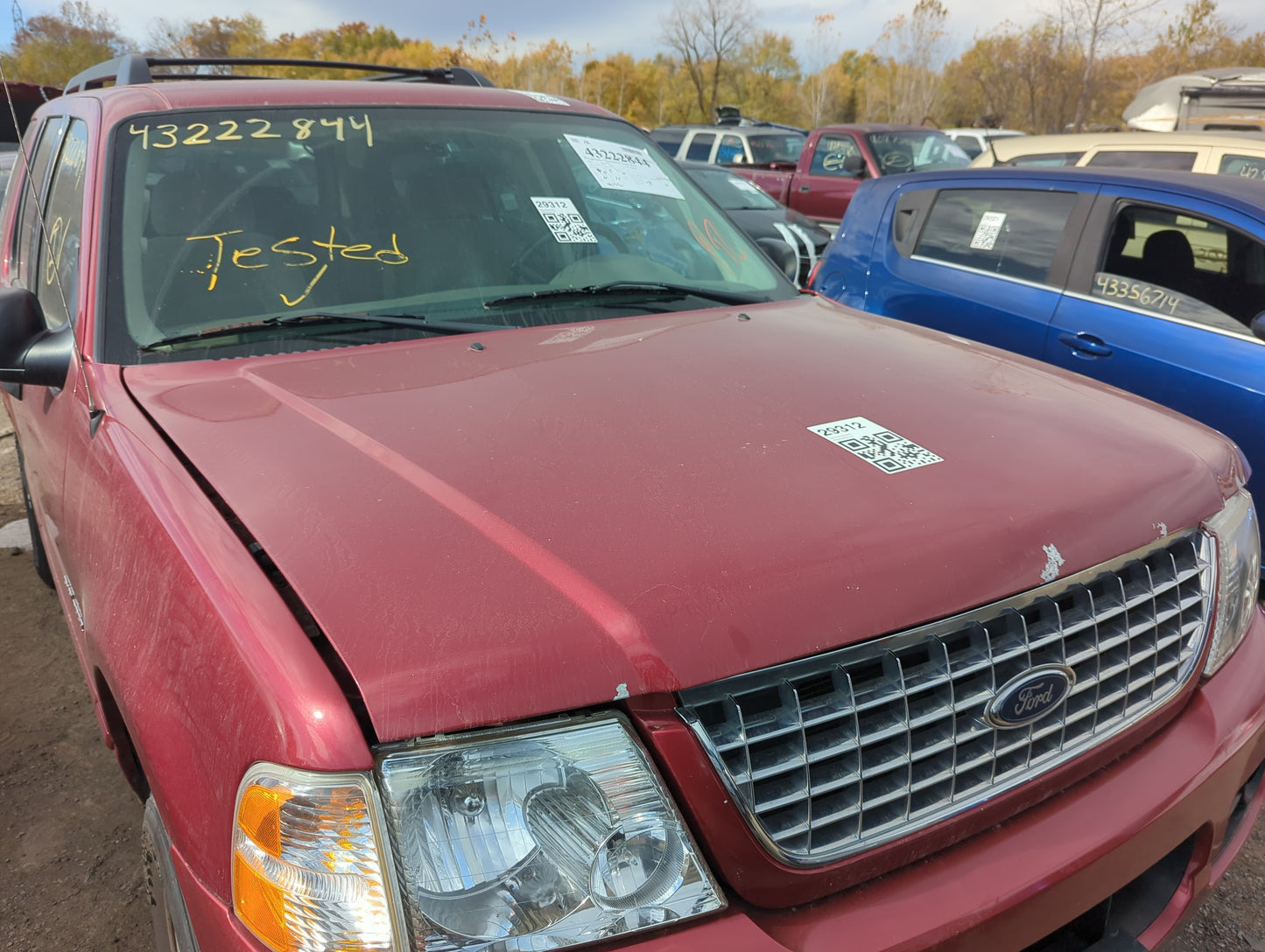 2002-2005 Ford Explorer Hood Oem - Oemusedautoparts1.com